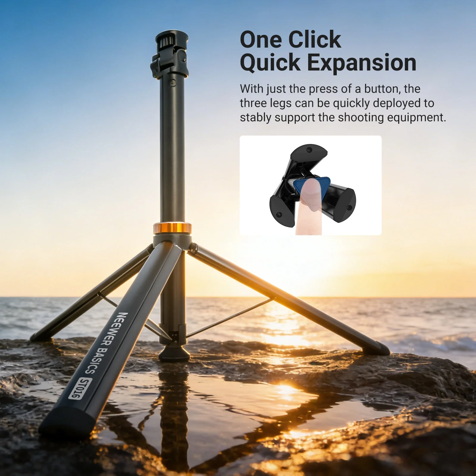NEEWER BASICS ST016 One Touch Quick Assembly Light Stand - Image 3
