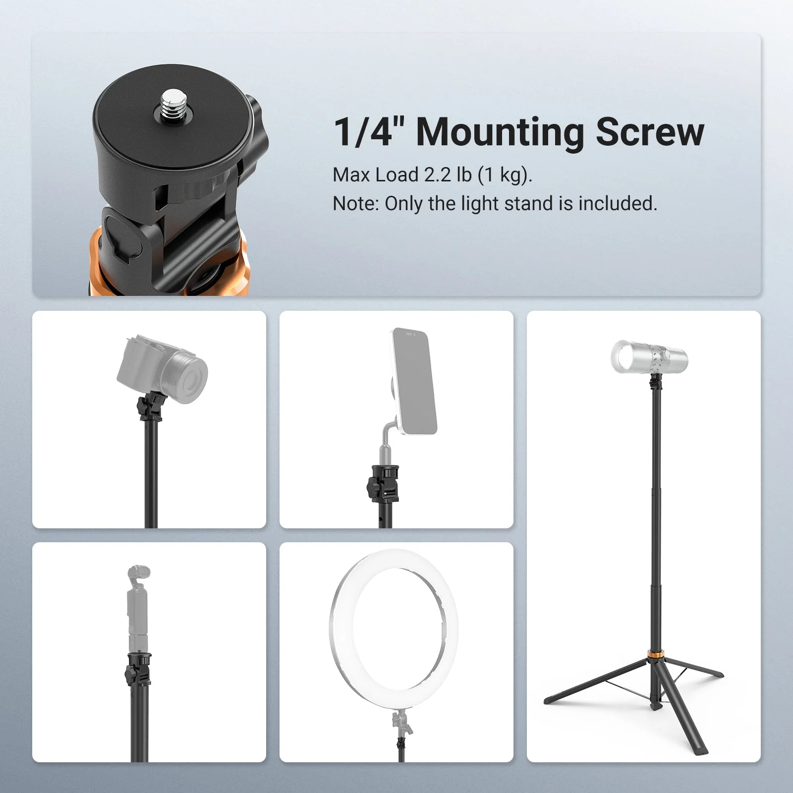NEEWER BASICS ST016 One Touch Quick Assembly Light Stand - Image 4