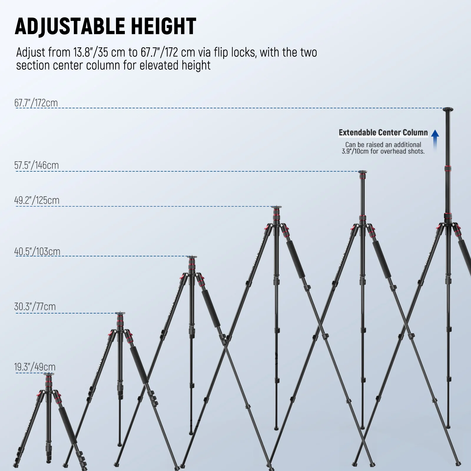 NEEWER BASICS TP15 71" Camera Tripod Monopod - Image 12