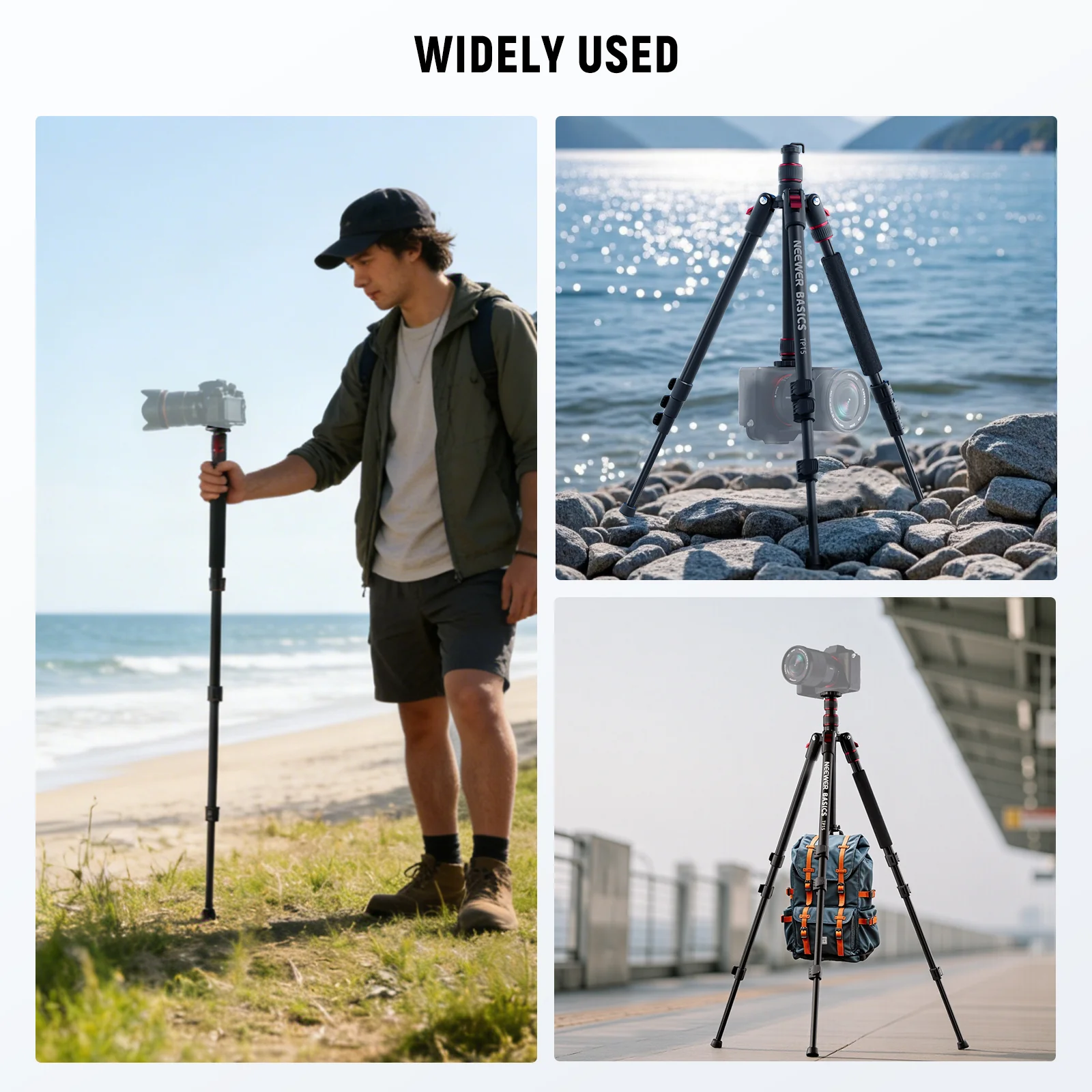 NEEWER BASICS TP15 71" Camera Tripod Monopod - Image 16