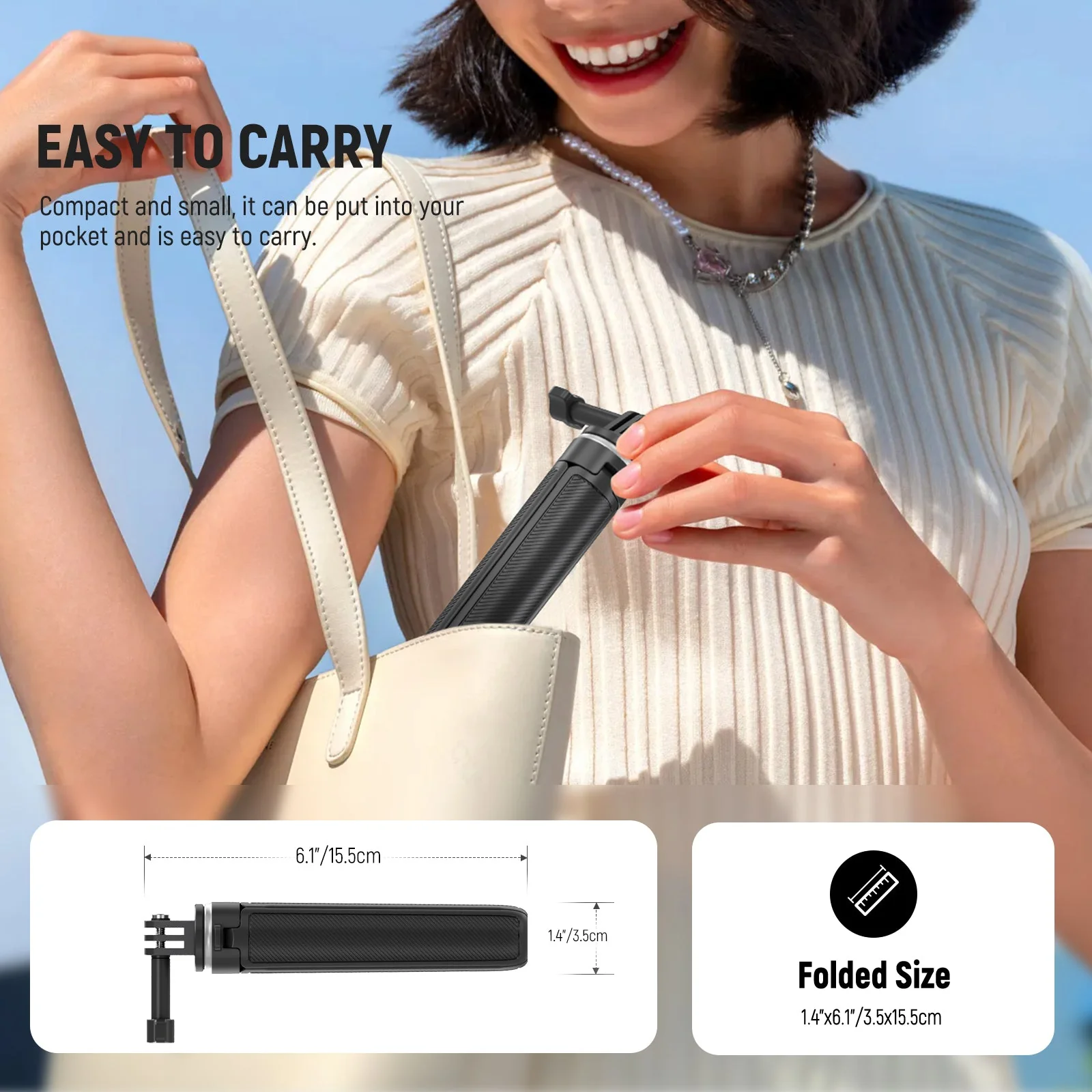 NEEWER BASICS TP46 Selfie Stick Tripod for Action Cameras - Image 6