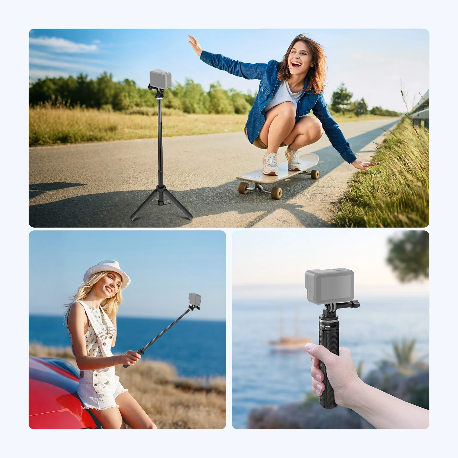 NEEWER BASICS TP46 Selfie Stick Tripod for Action Cameras - Image 7