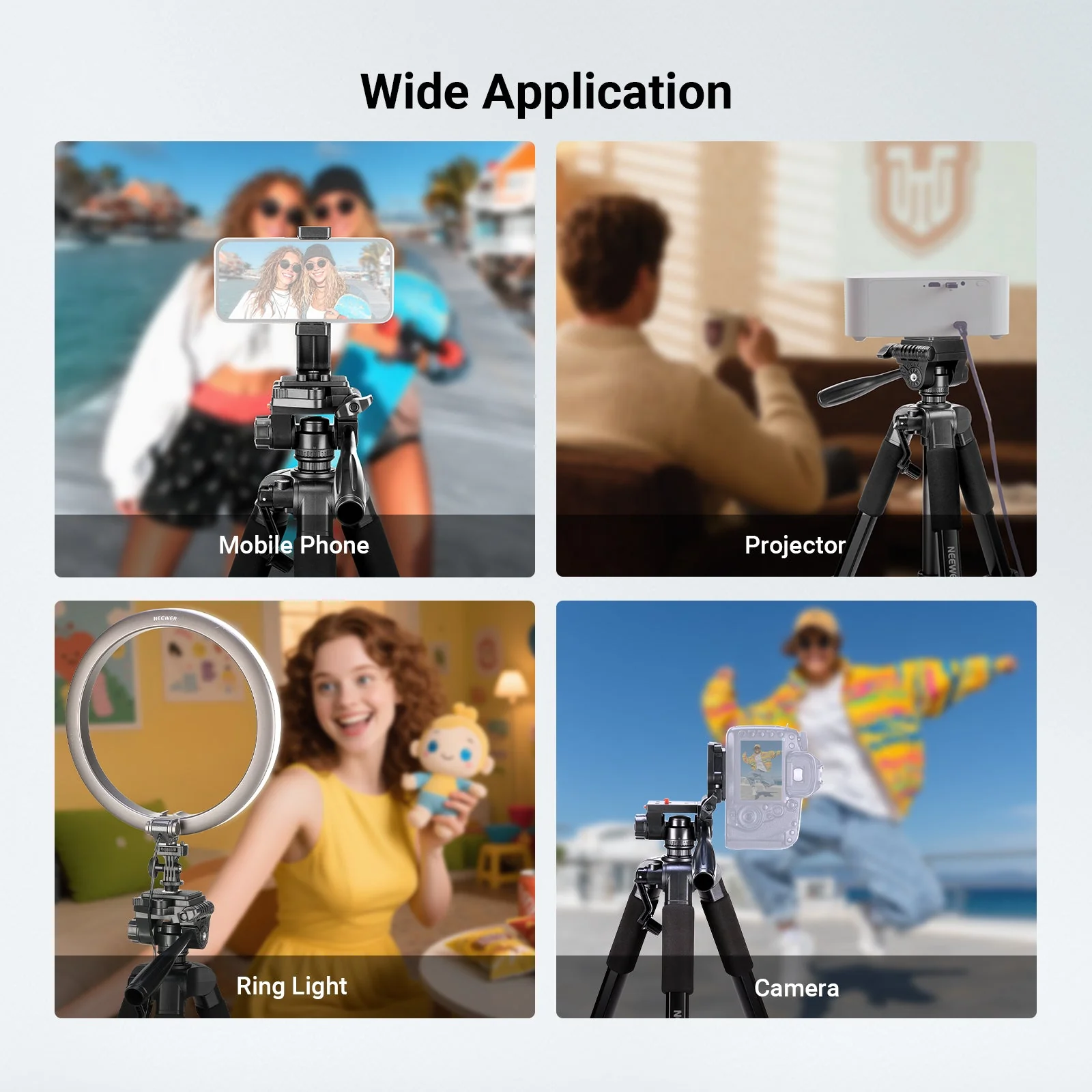 NEEWER BASICS TP56 74" Camera Tripod - Image 7