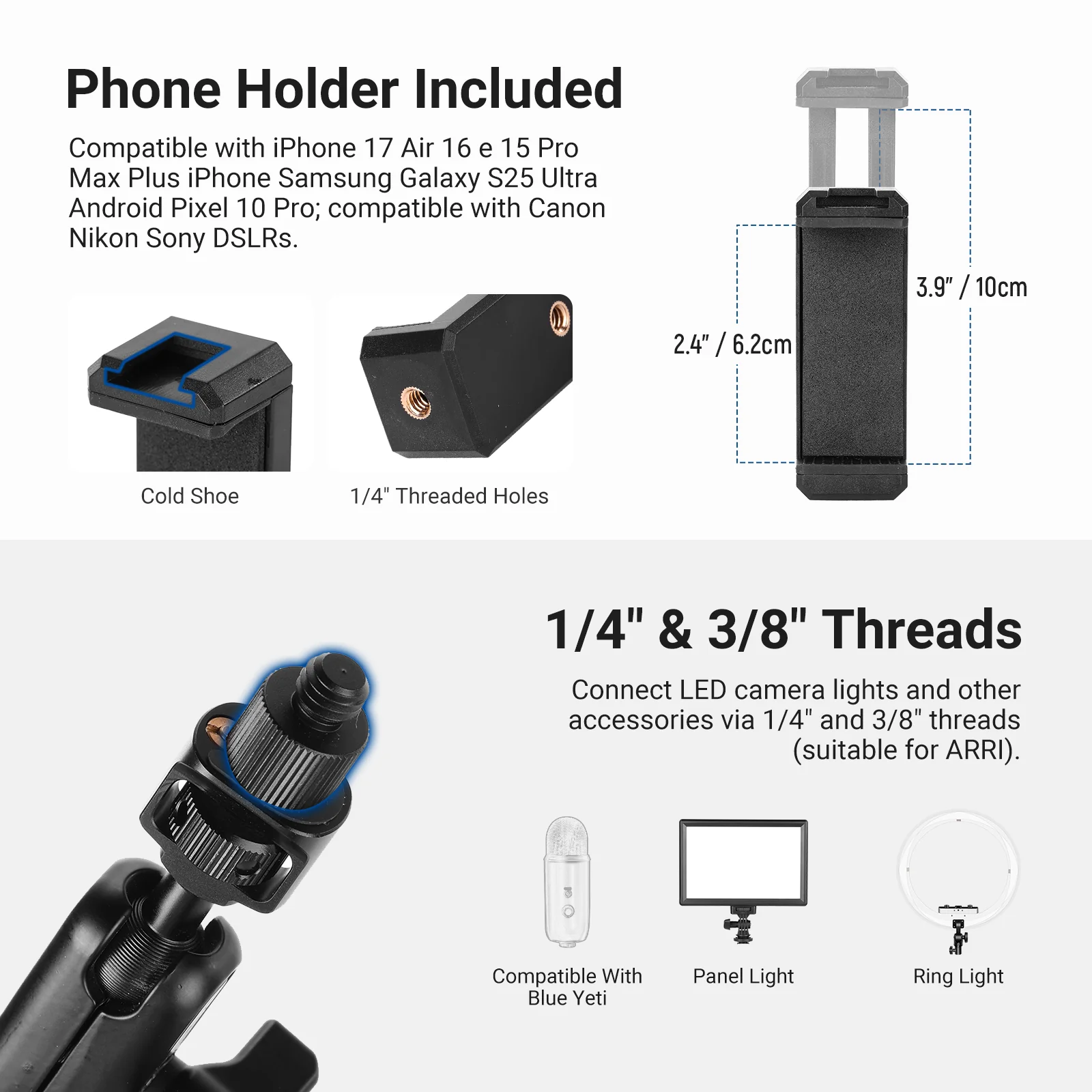 NEEWER BASICS UA061 Magic Arm Desk Mount - Image 7
