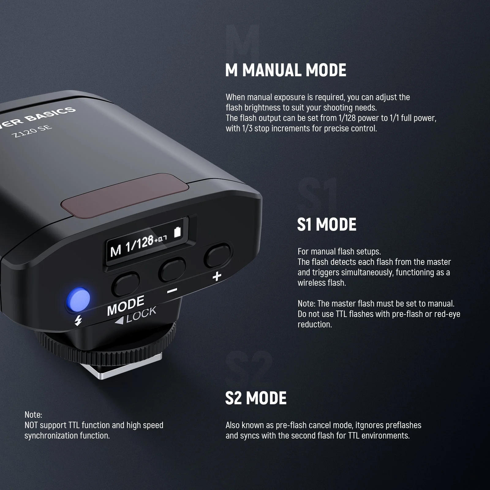 NEEWER BASICS Z120 SE 5600K Mini Camera Flash - Image 4