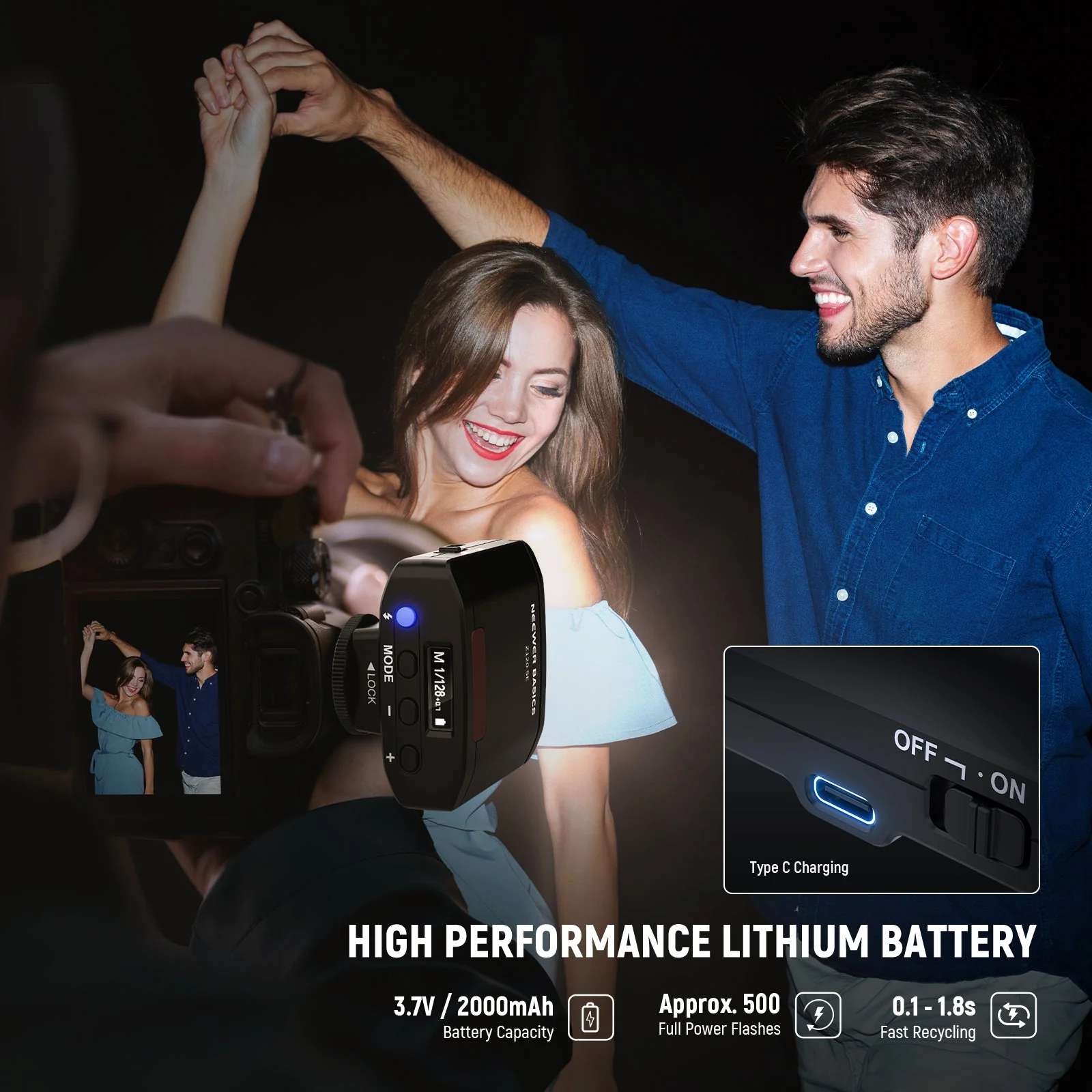NEEWER BASICS Z120 SE 5600K Mini Camera Flash - Image 6