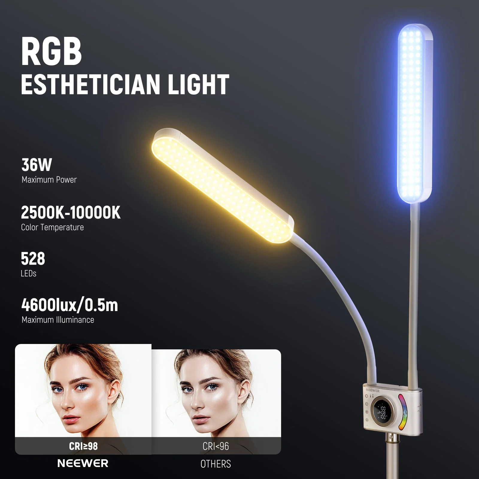 NEEWER BH40C RGB Esthetician Light Kit - Image 2