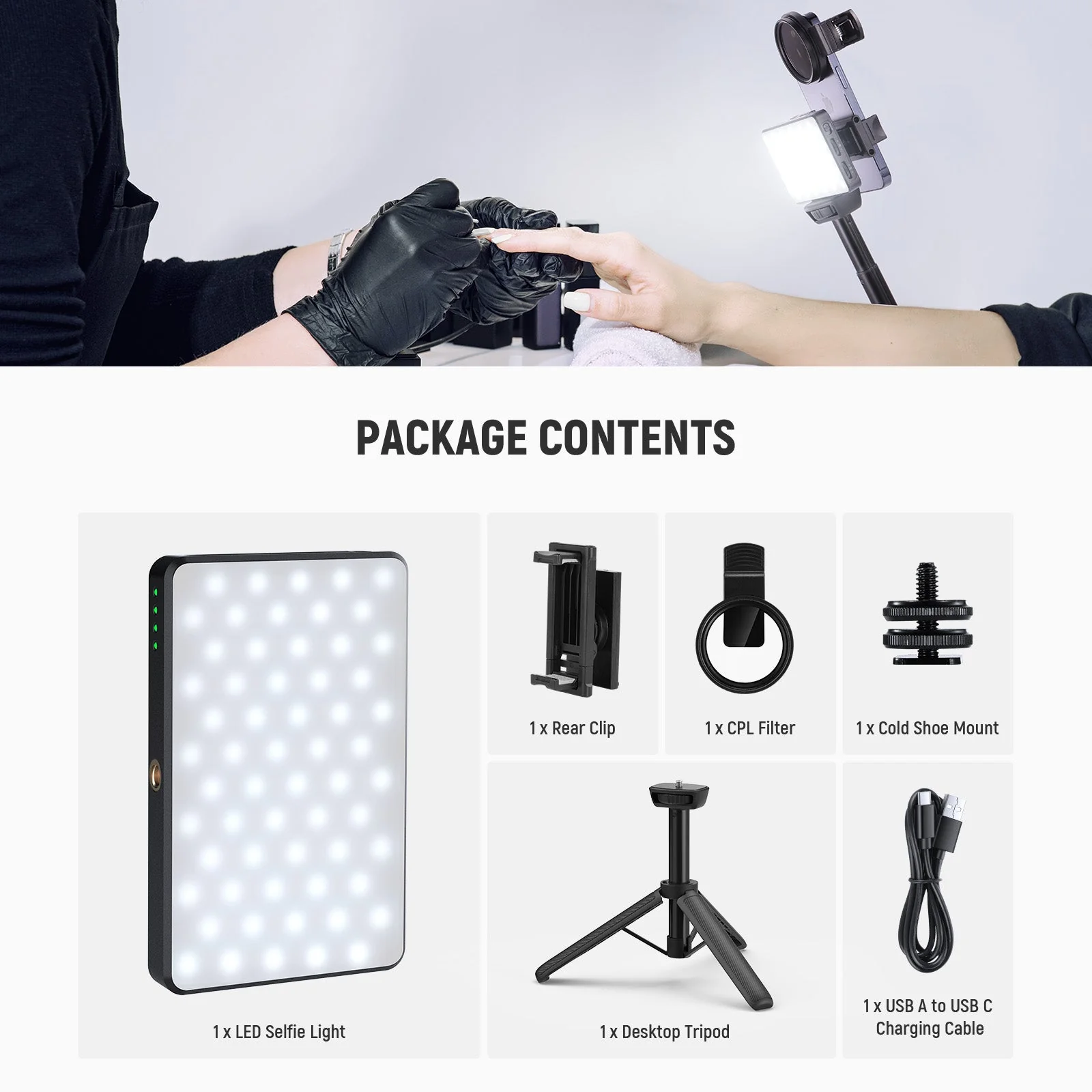 NEEWER BASICS BL120B Clip On LED Selfie Phone Light Kit - Image 18
