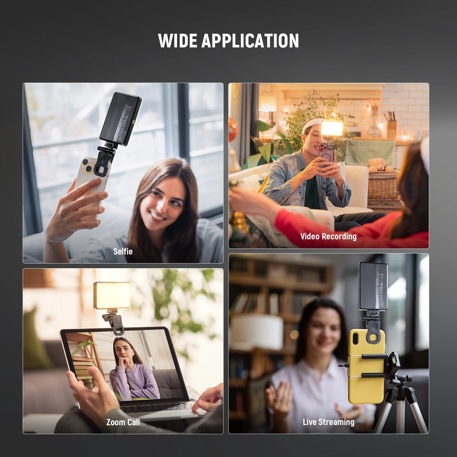 NEEWER BASICS BL120B Clip On LED Selfie Phone Light Kit - Image 3