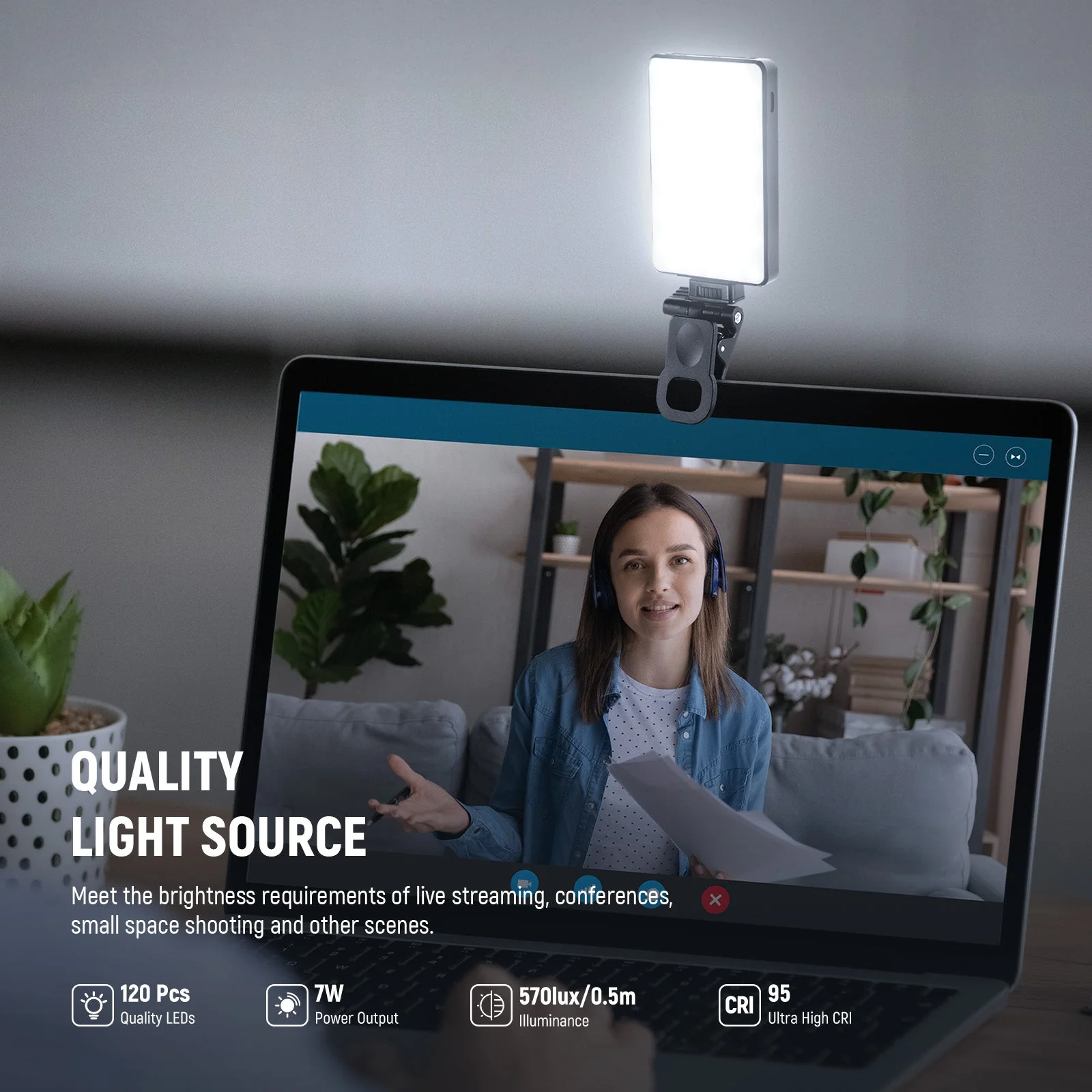 NEEWER BASICS BL120B Clip On LED Selfie Phone Light Kit - Image 5