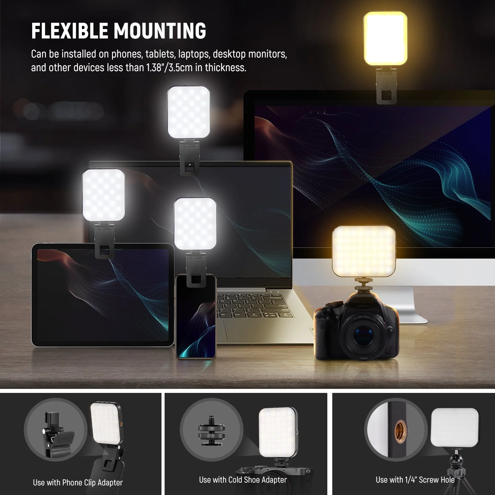 NEEWER BASICS BL48B Rechargeable Magnetic Selfie Light Compatible with MagSafe - Image 3