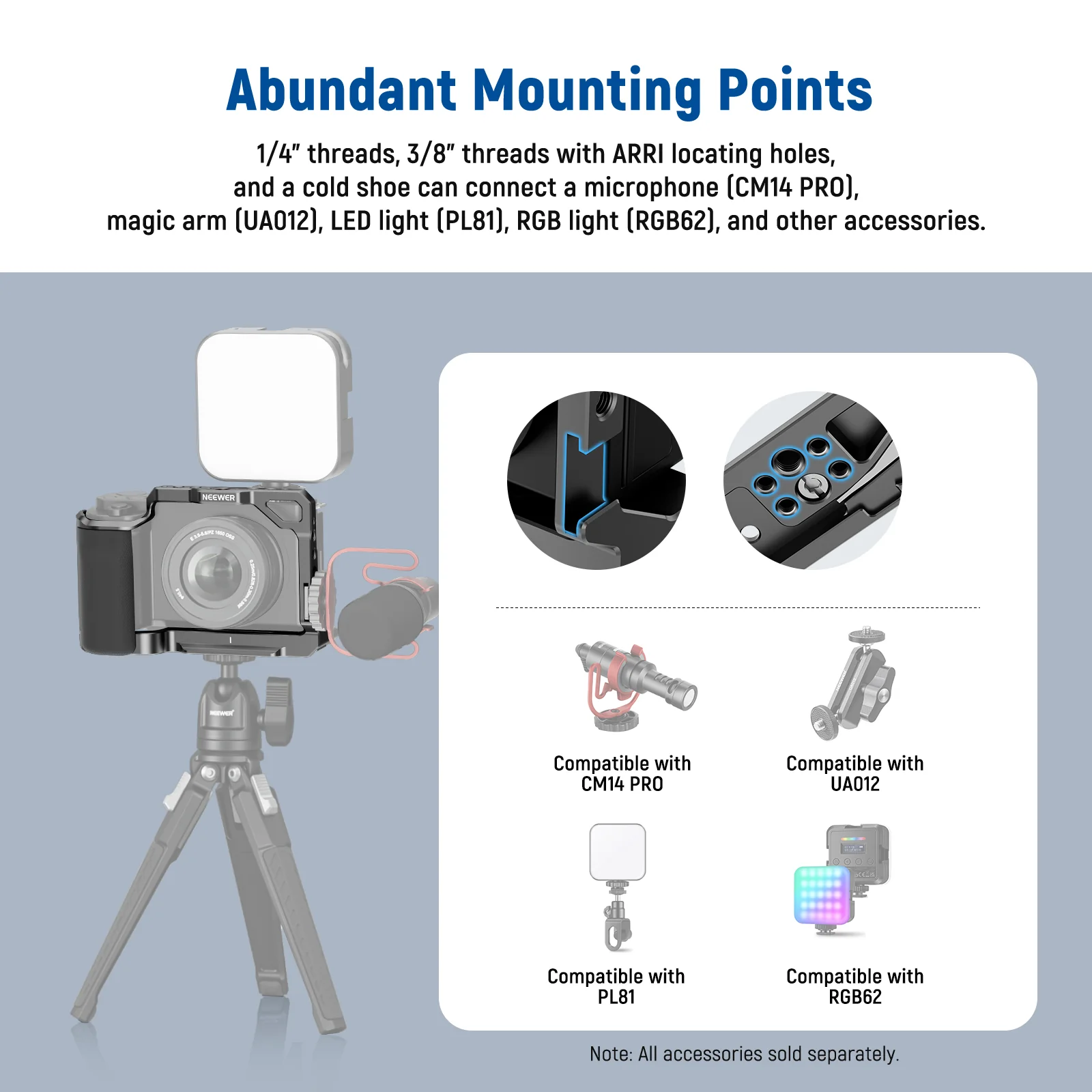 NEEWER CA003S Camera Cage for Sony ZV-E10 - Image 5
