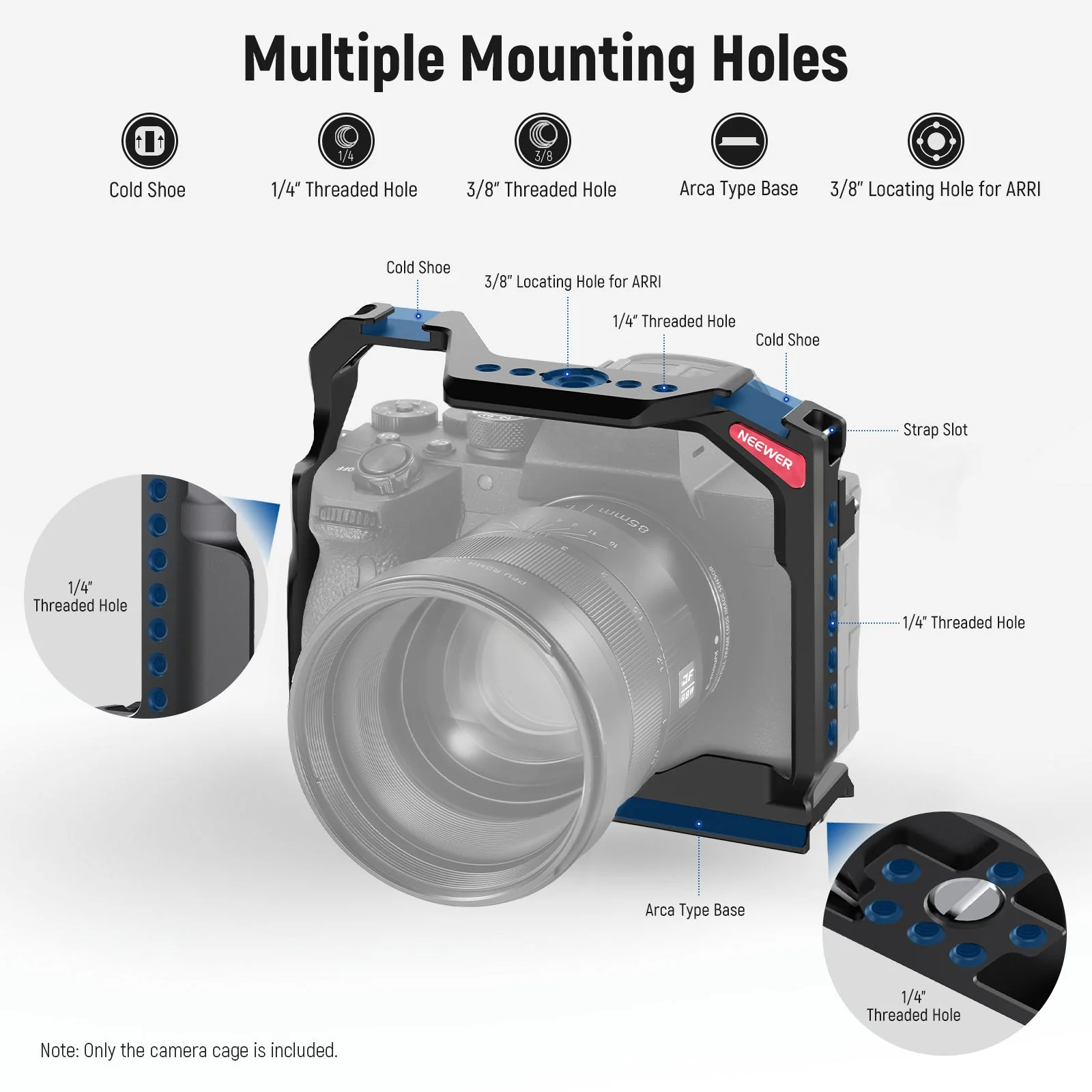 NEEWER CA004 Camera Cage For Sony a7RV/ a7IV/ a7RIV/ a7SIII/ a1 - Image 4