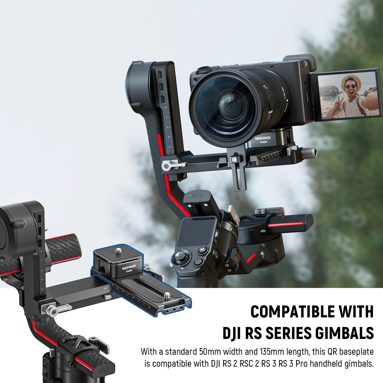 NEEWER CA026 Quick Release System For DJI RS 2 RSC 2 RS 3 RS 3 PRO - Image 2