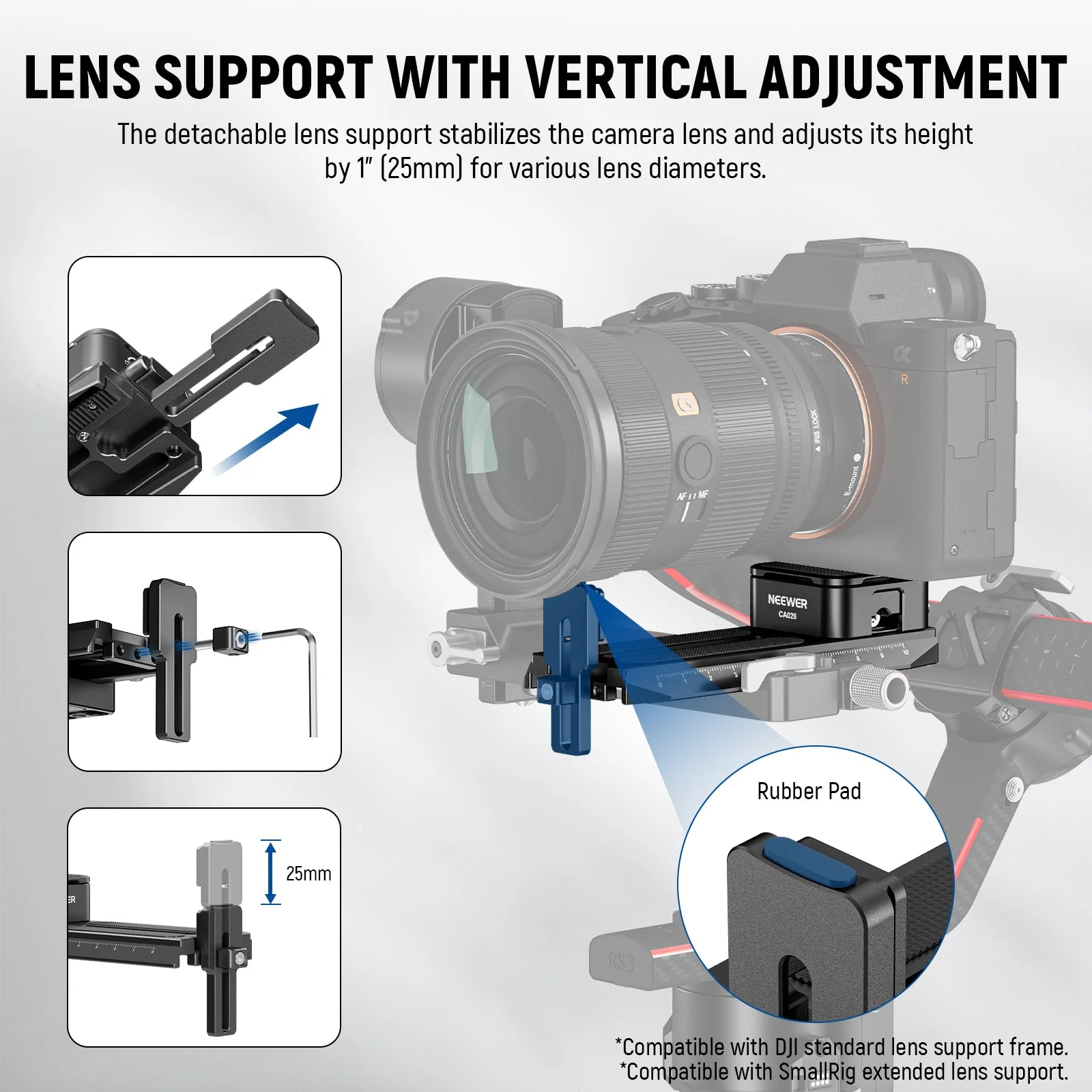 NEEWER CA026 Quick Release System For DJI RS 2 RSC 2 RS 3 RS 3 PRO - Image 5