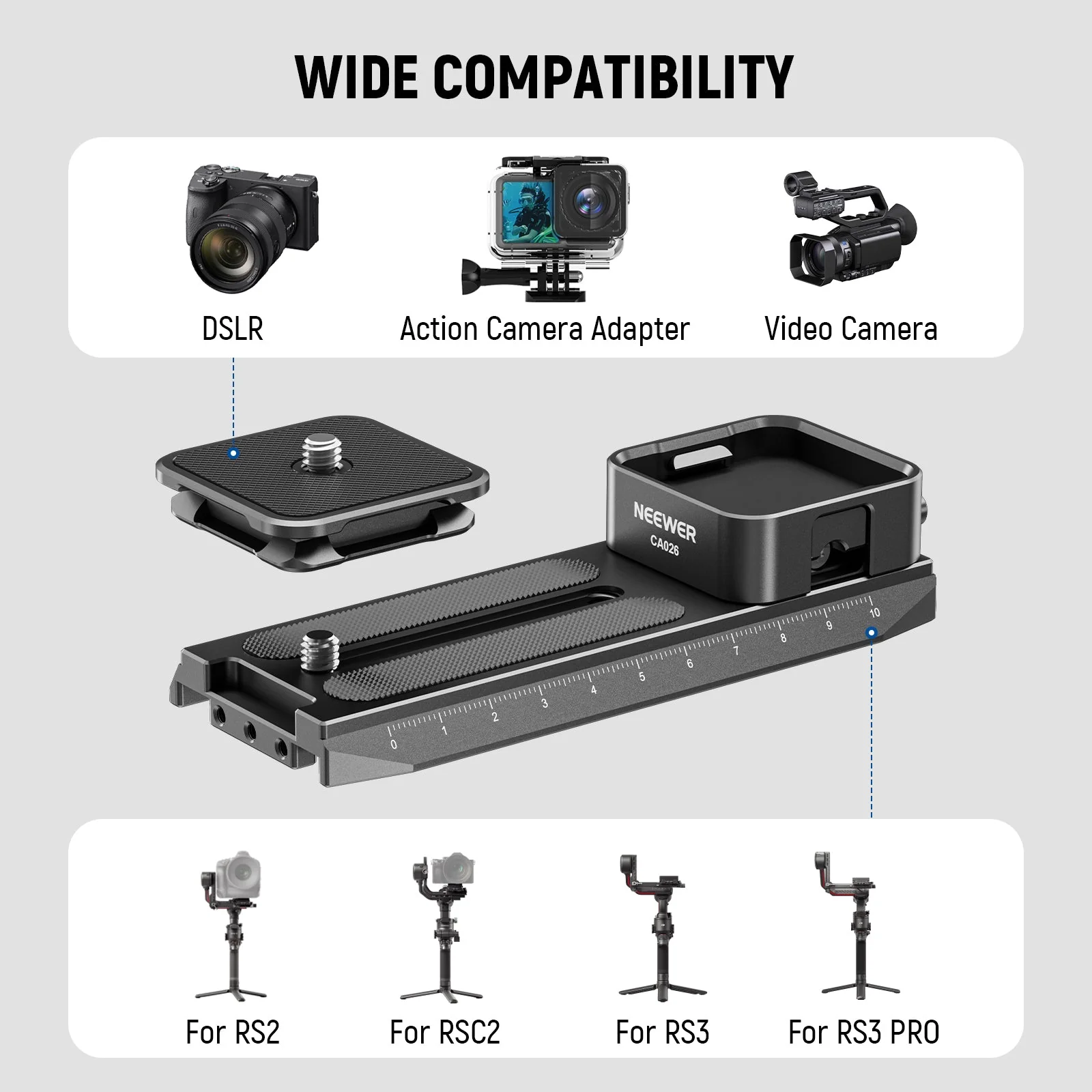NEEWER CA026 Quick Release System For DJI RS 2 RSC 2 RS 3 RS 3 PRO - Image 6