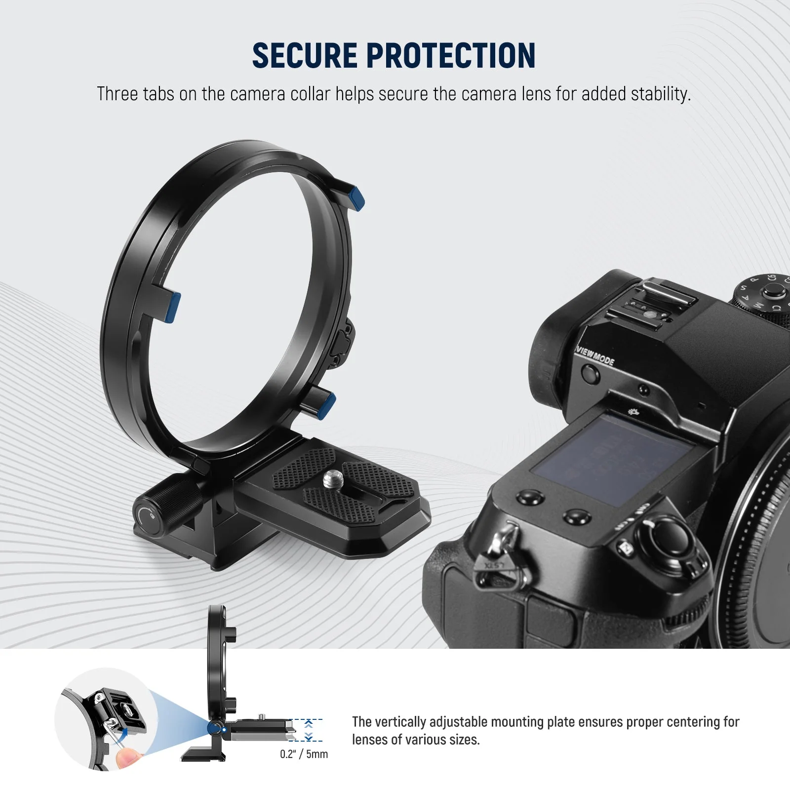 NEEWER Rotatable Camera Lens Collar for Camera - Image 23