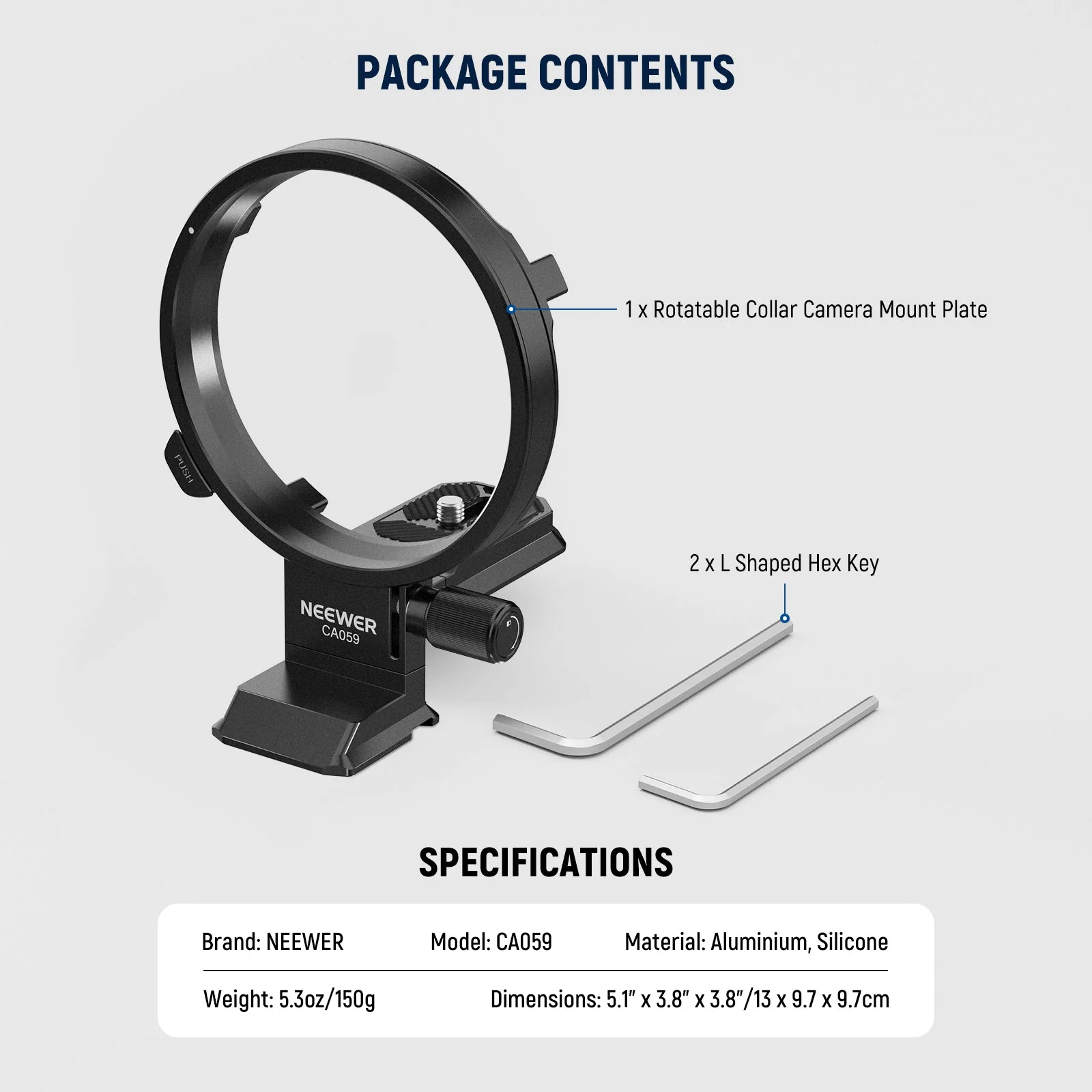 NEEWER Rotatable Camera Lens Collar for Camera - Image 27
