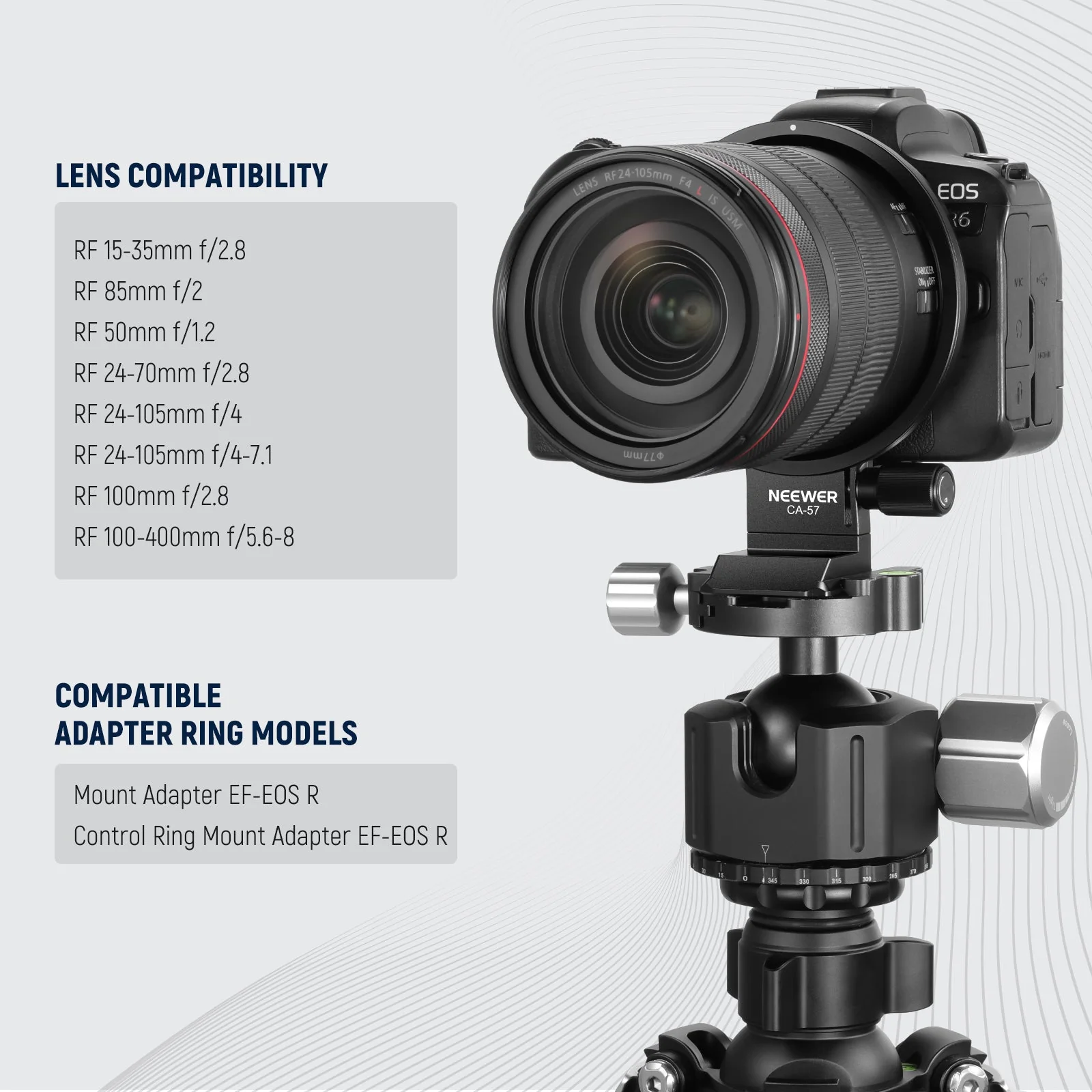 NEEWER Rotatable Camera Lens Collar for Camera - Image 3