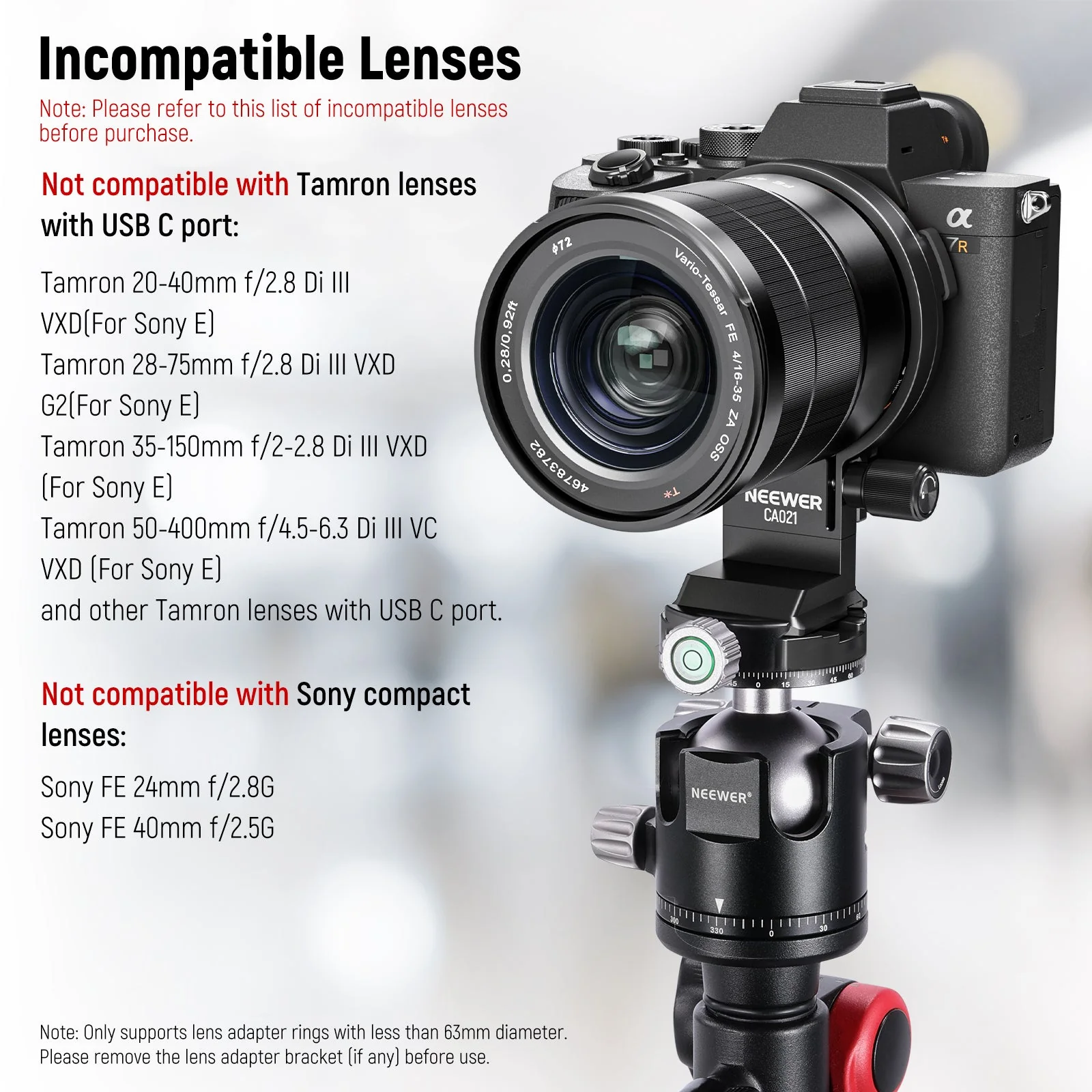 NEEWER Rotatable Camera Lens Collar for Camera - Image 32