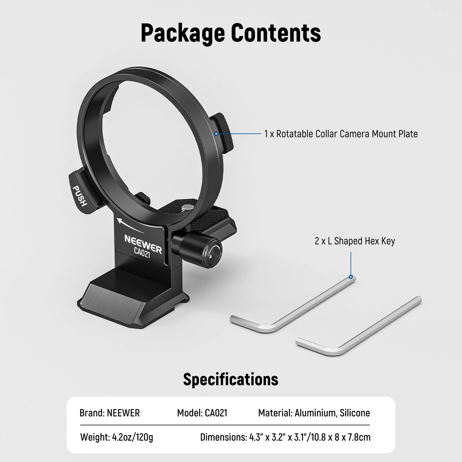 NEEWER Rotatable Camera Lens Collar for Camera - Image 35