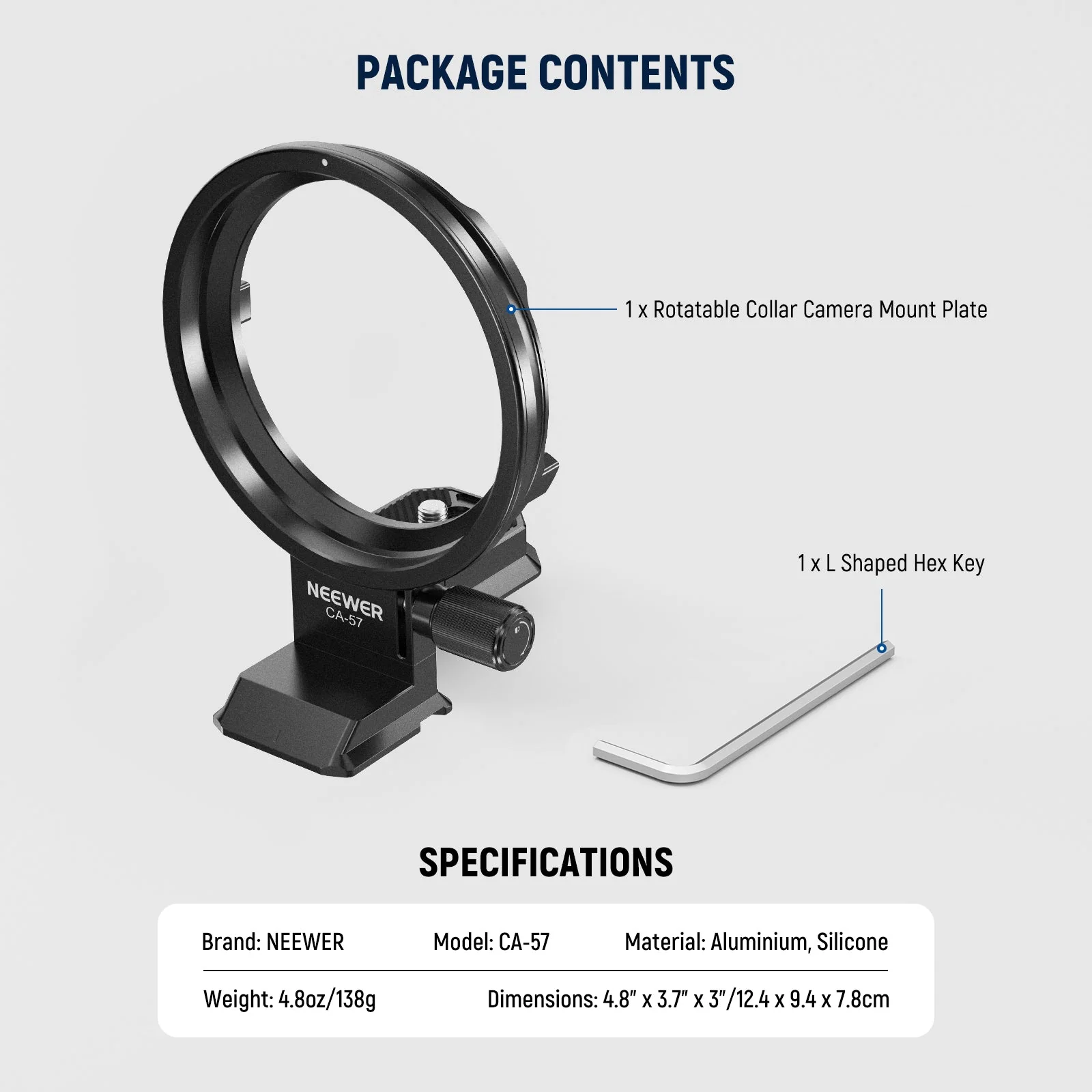 NEEWER Rotatable Camera Lens Collar for Camera - Image 9