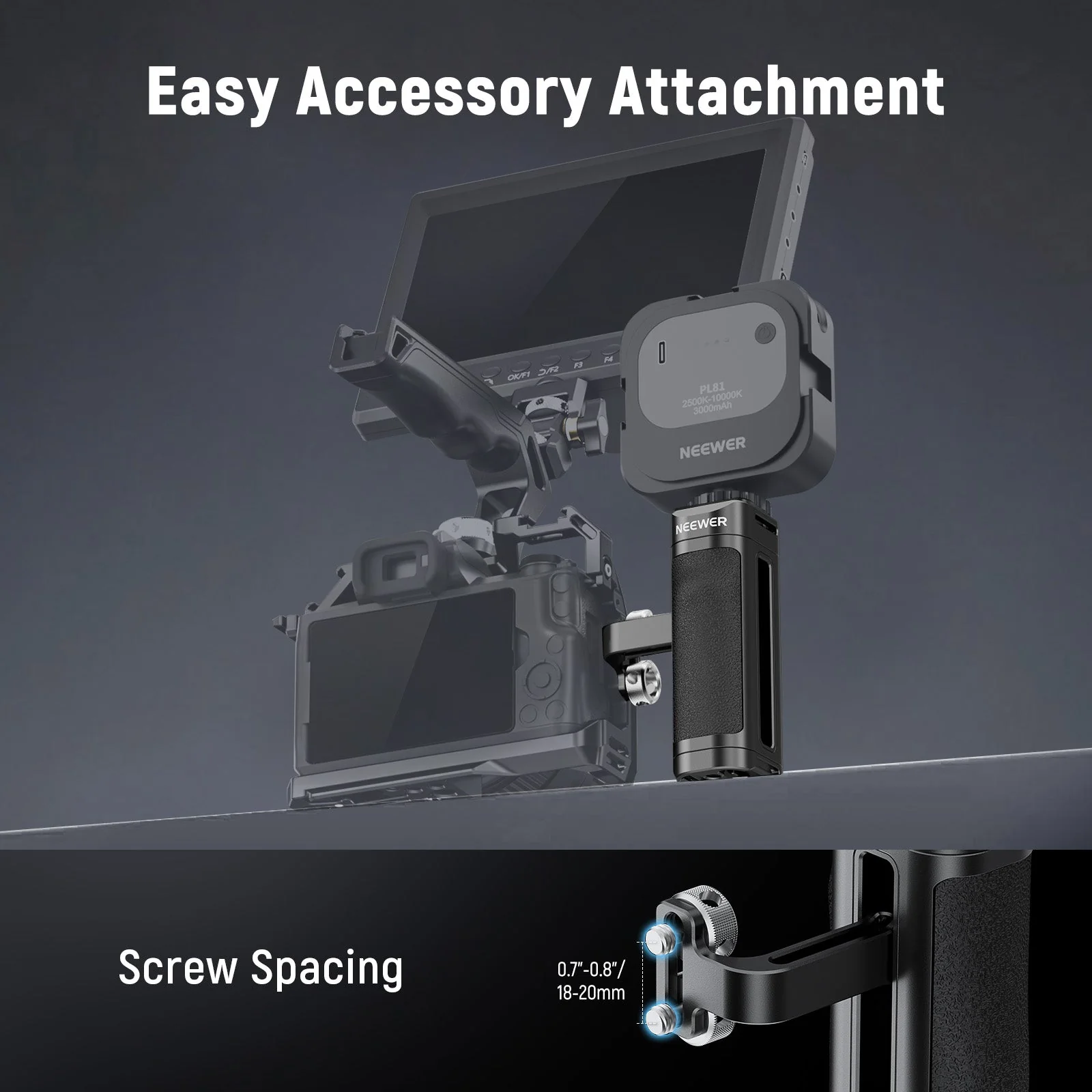 NEEWER CA067H Lightweight Side Handle - Image 3