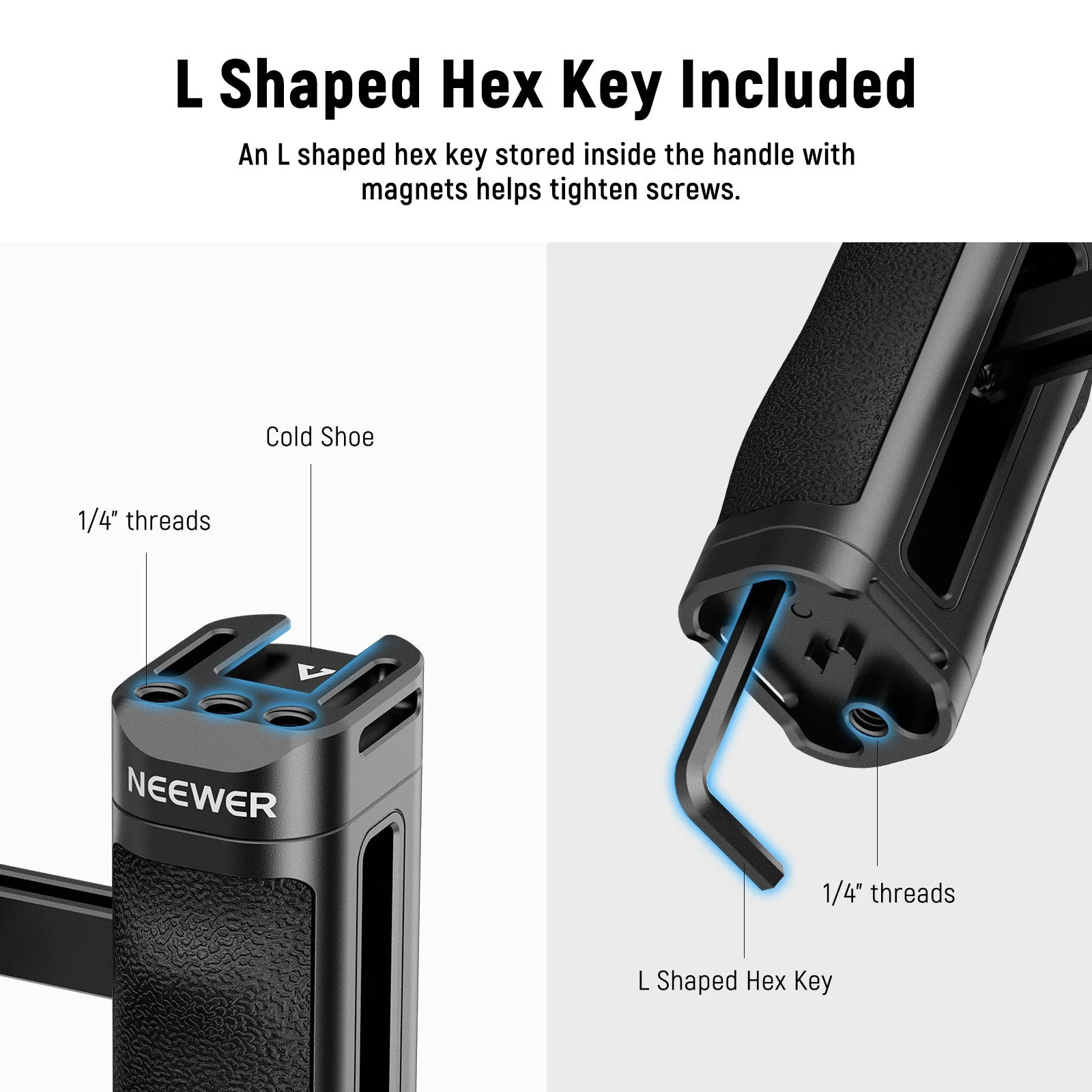 NEEWER CA067H Lightweight Side Handle - Image 6