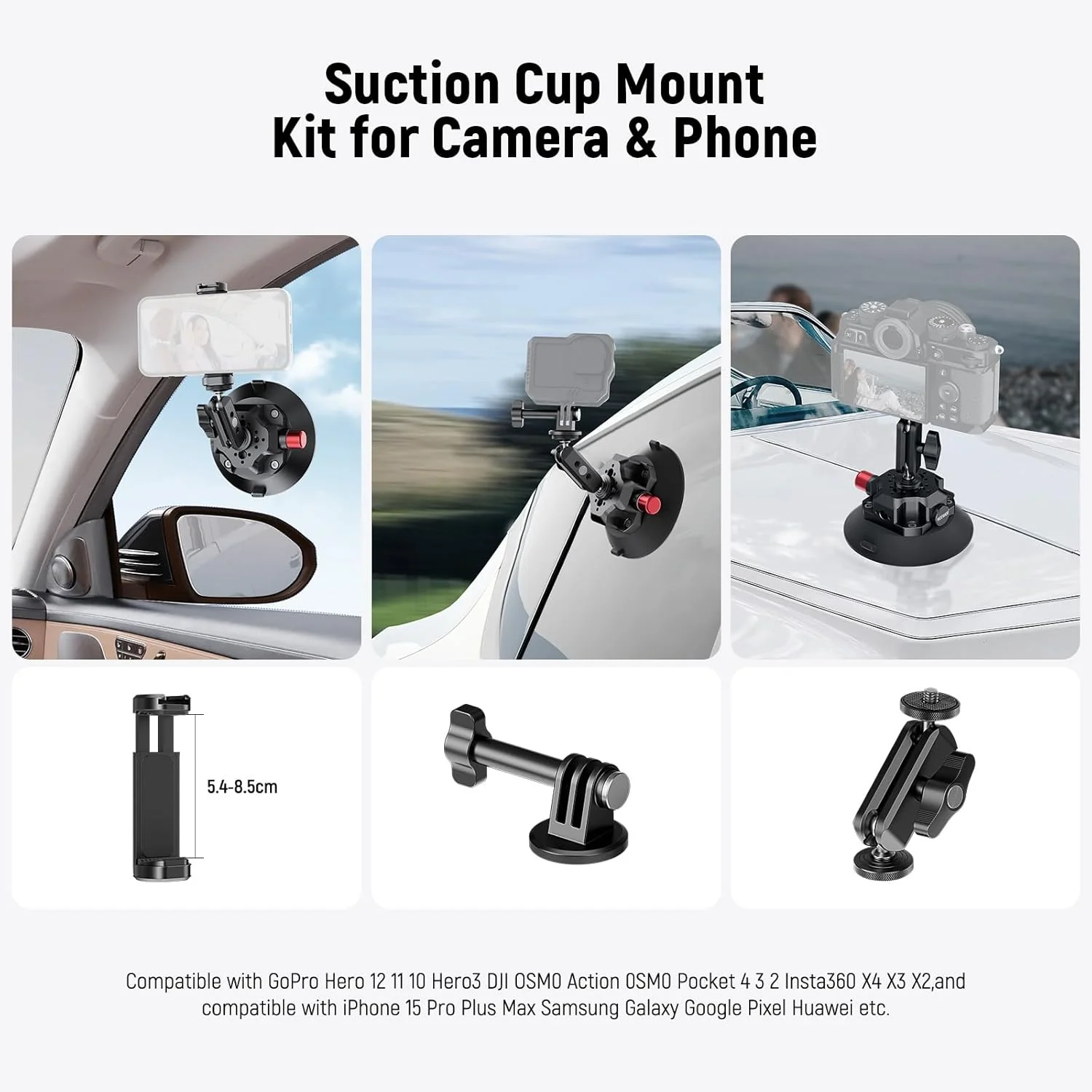 NEEWER CA104/CA105 Suction Cup Mount with Arm - Image 10