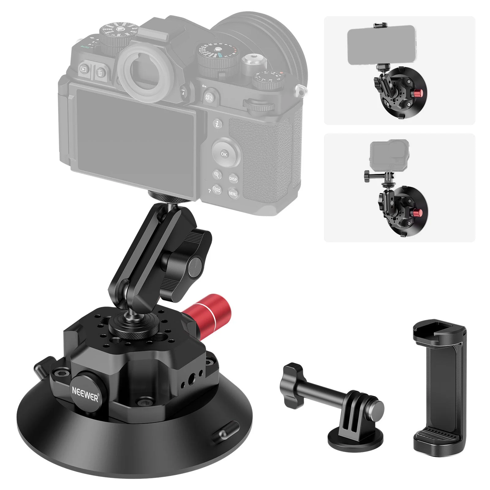 NEEWER CA104/CA105 Suction Cup Mount with Arm - Image 8