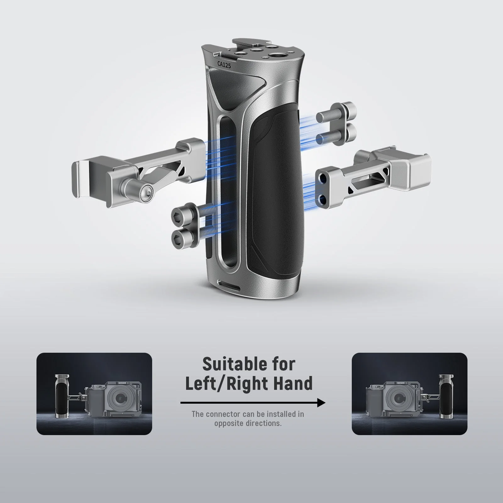 NEEWER CA125 Aluminum Alloy Side Handle with NATO Clamp - Image 4