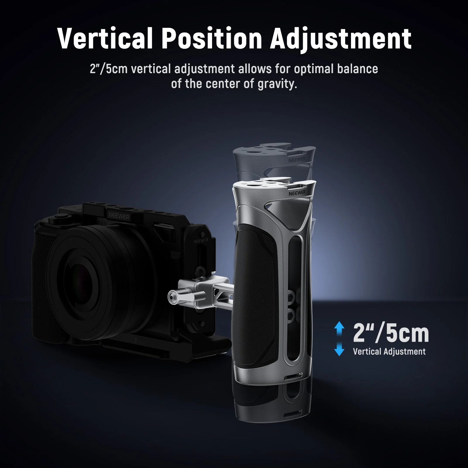 NEEWER CA125 Aluminum Alloy Side Handle with NATO Clamp - Image 5