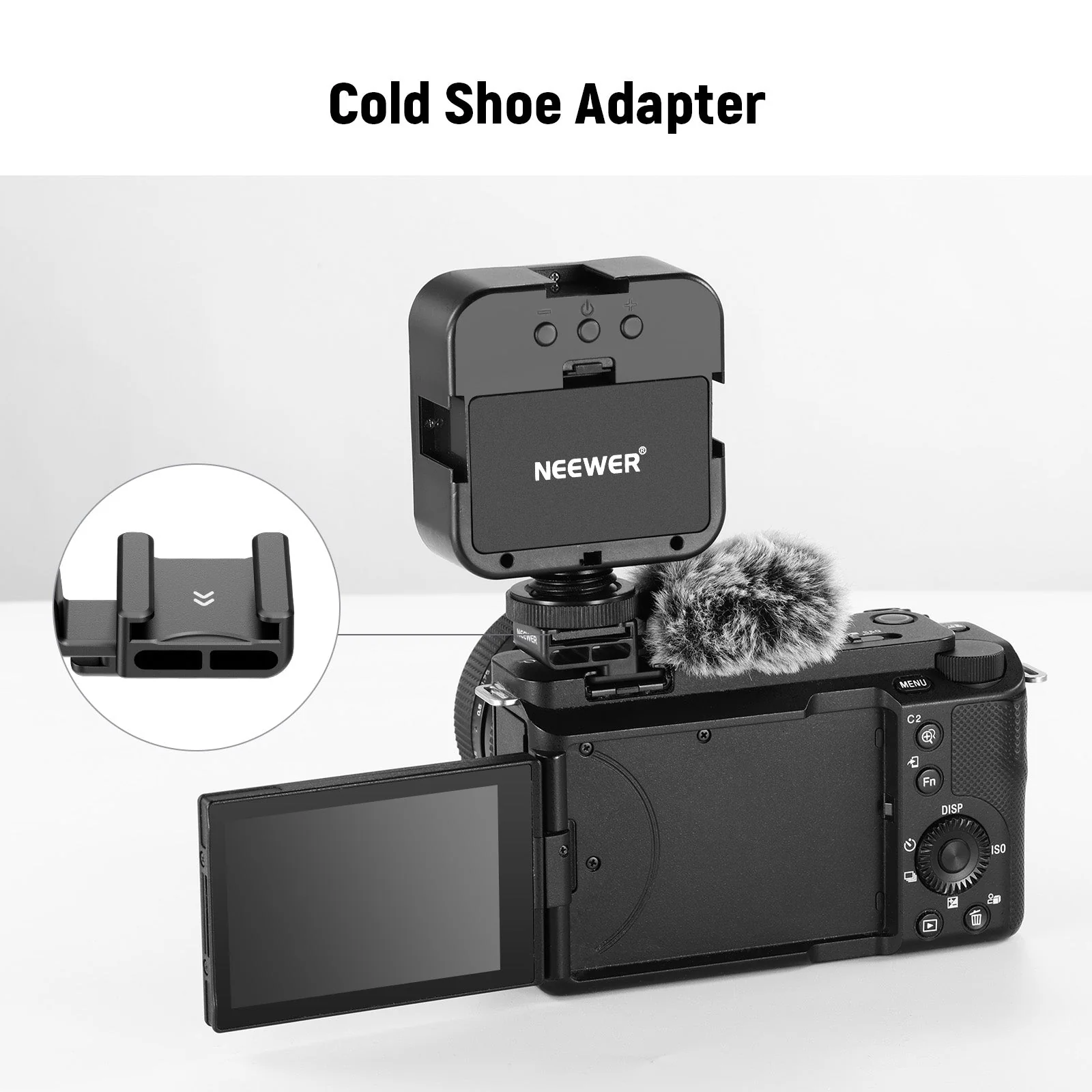 NEEWER CA133 Cold Shoe Wind Muff for ZV-1F/ZV-E10/ZV-1/ZV-E1/ZV-1 II - Image 5