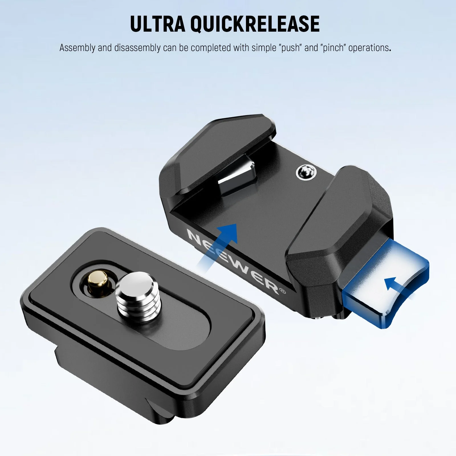 NEEWER CA139 Action Camera Quick Release Plate Tripod Mount - Image 2