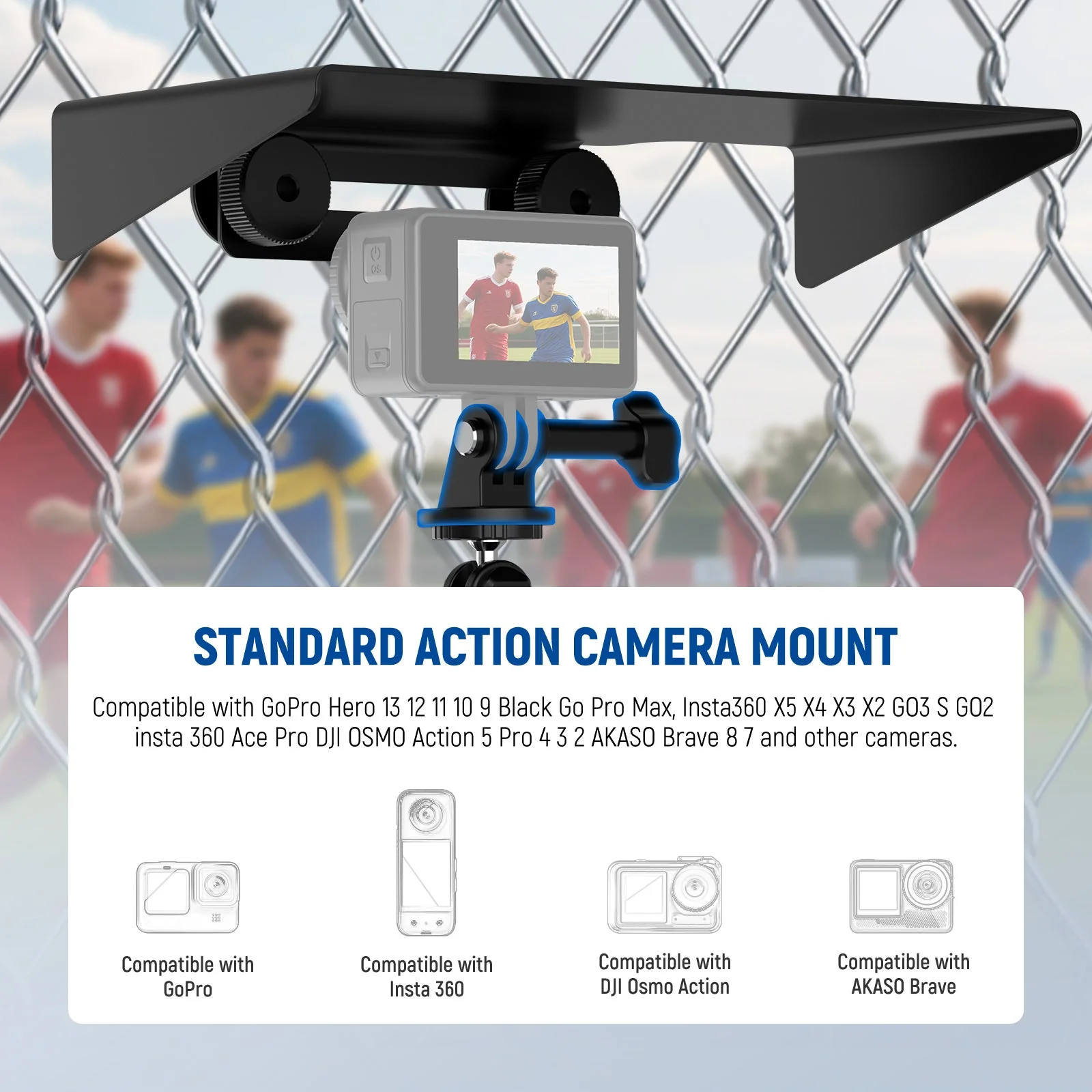 NEEWER CA145 Magnetic Fence Mount Kit For Phones & Action Cameras - Image 6