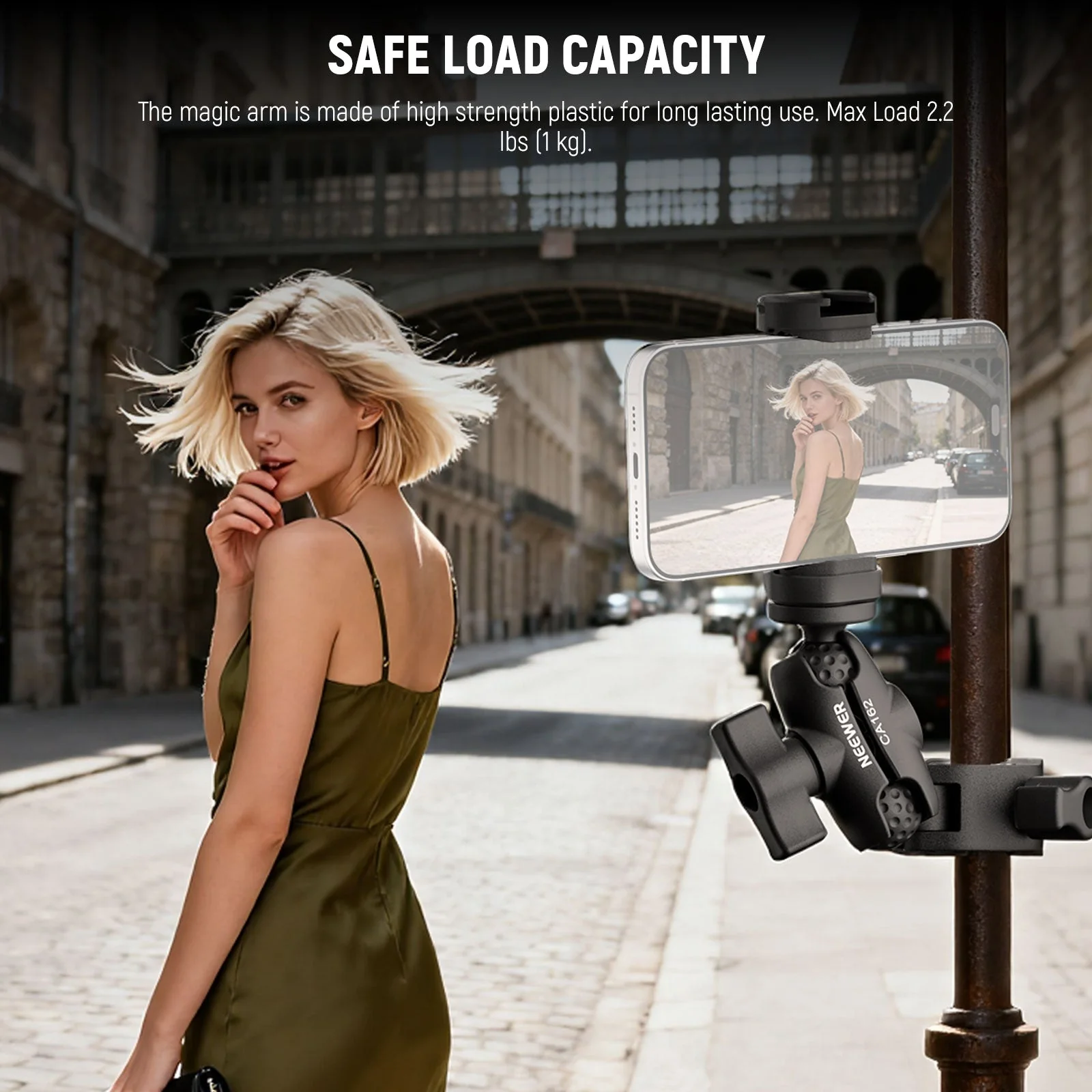 NEEWER CA162 Super Clamp Action Camera Mount - Image 5