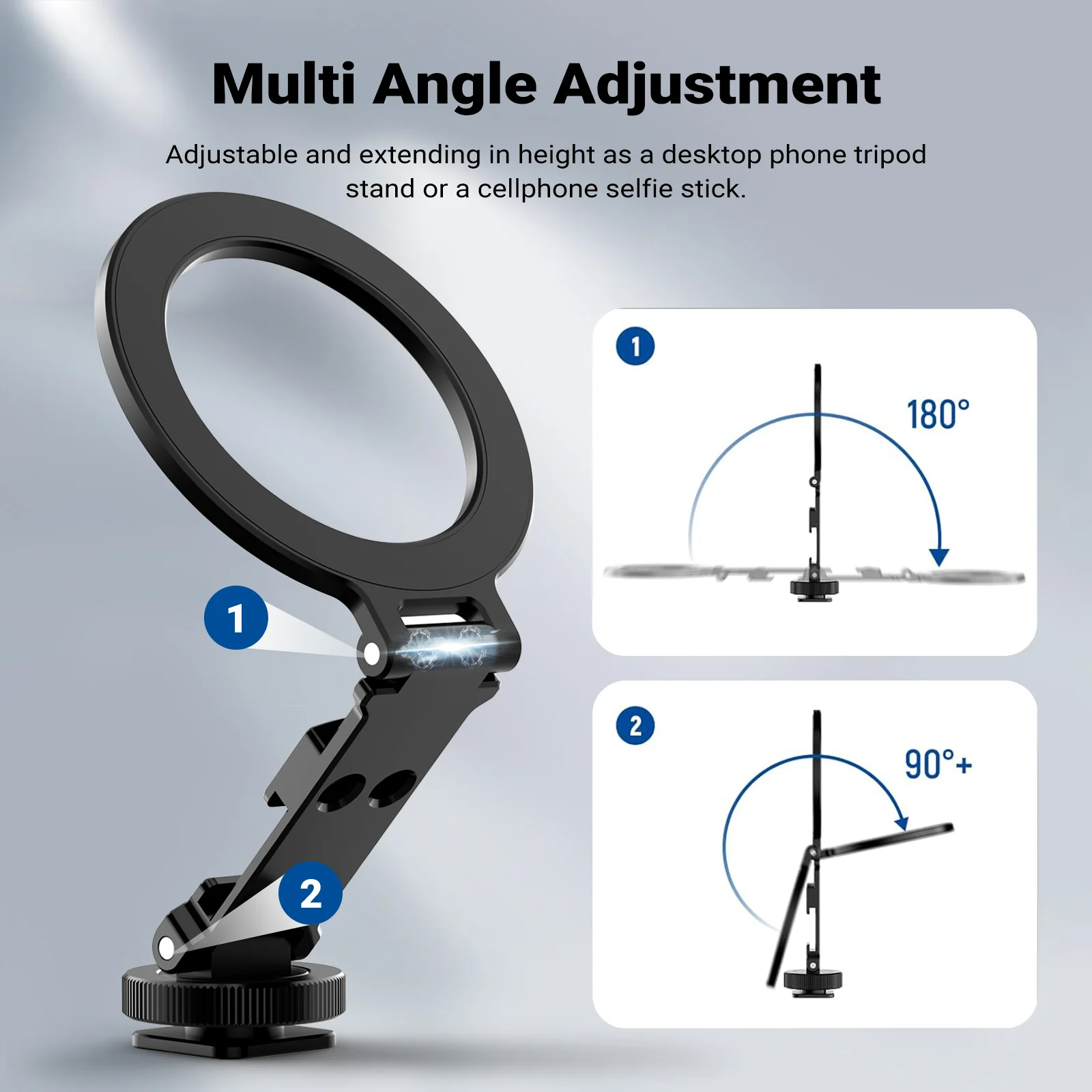 NEEWER CA163 Magnetic Tripod Phone Mount - Image 2