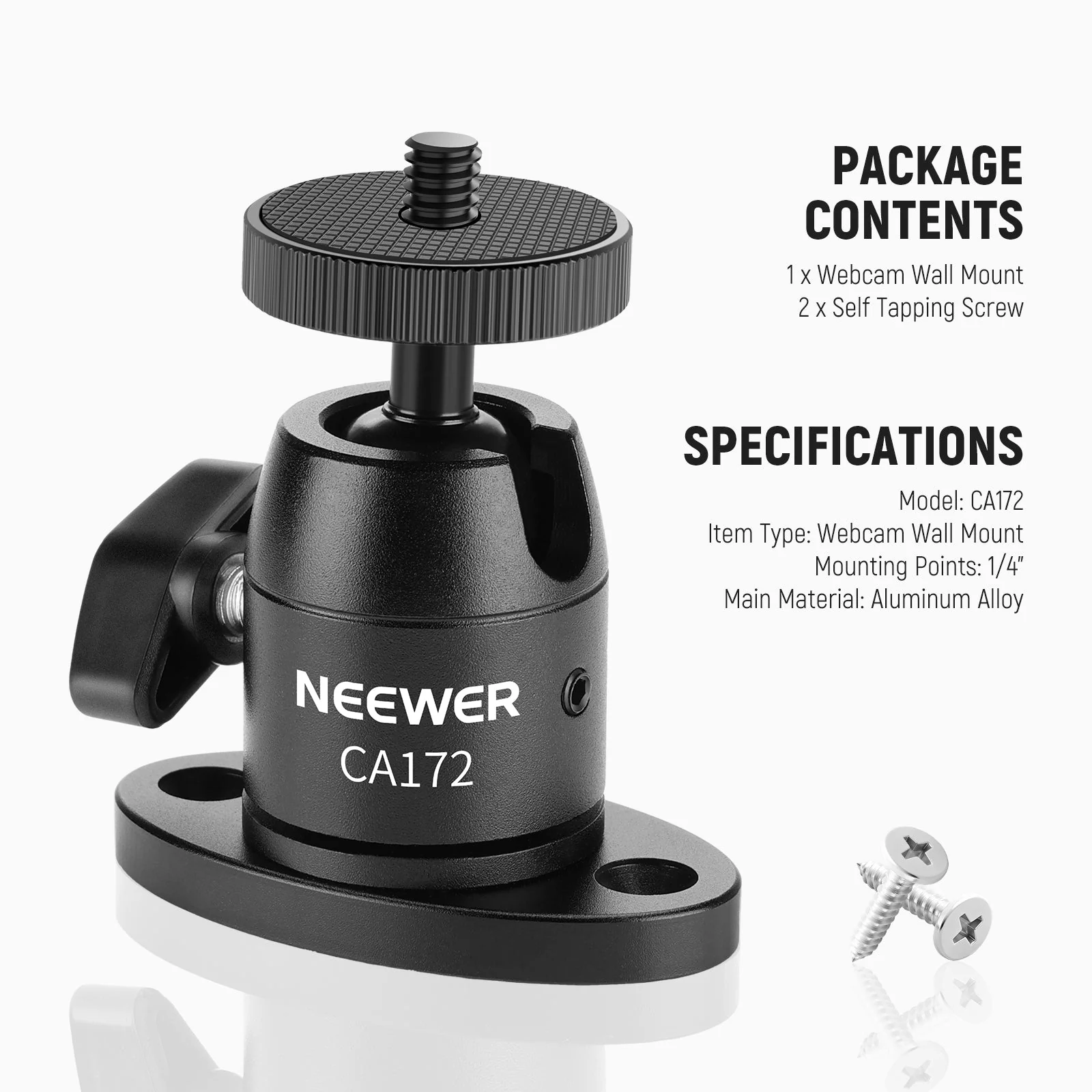 NEEWER CA172 Webcam Wall Ceiling Mount - Image 7
