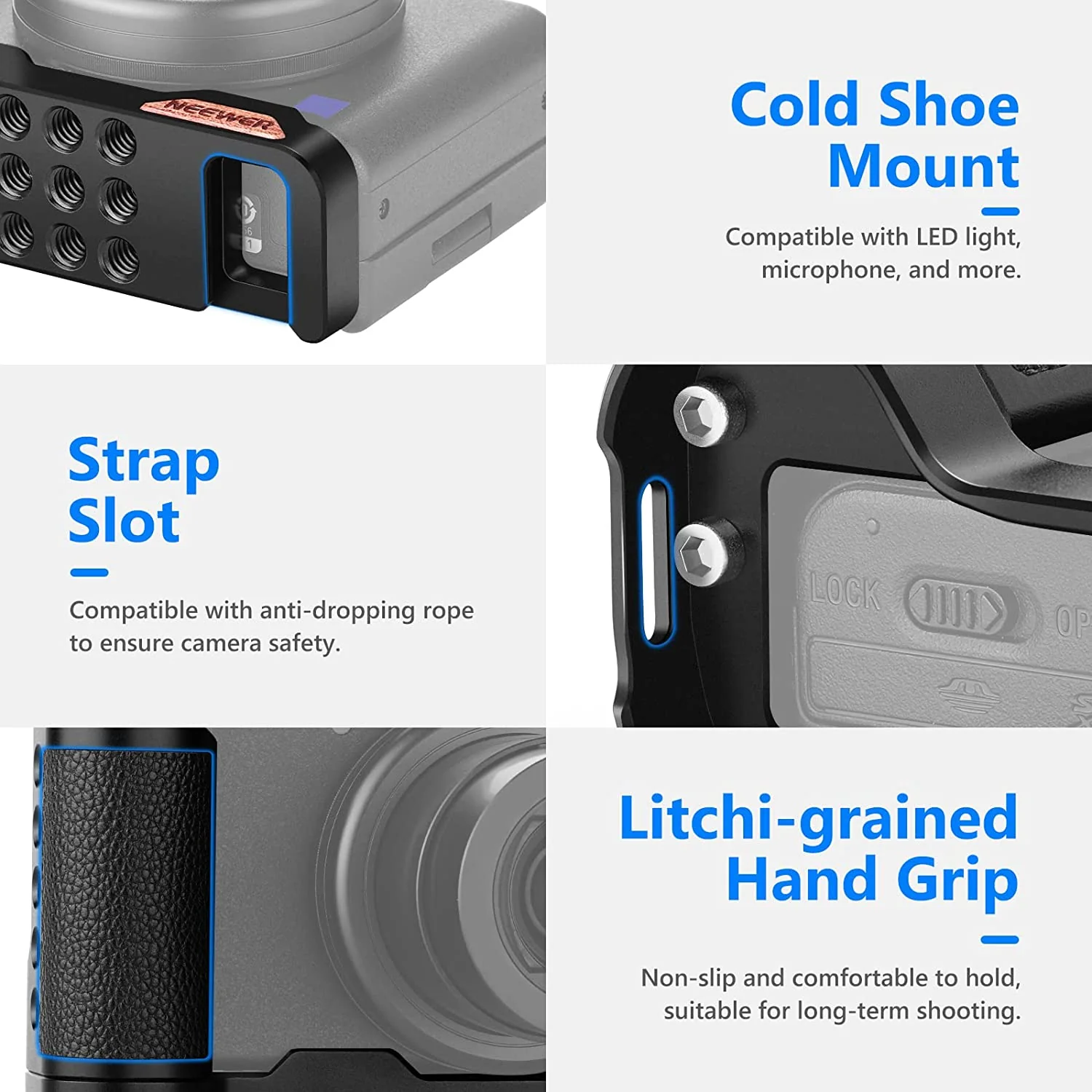NEEWER VS106 Camera Handle Grip for Sony ZV1 - Image 3