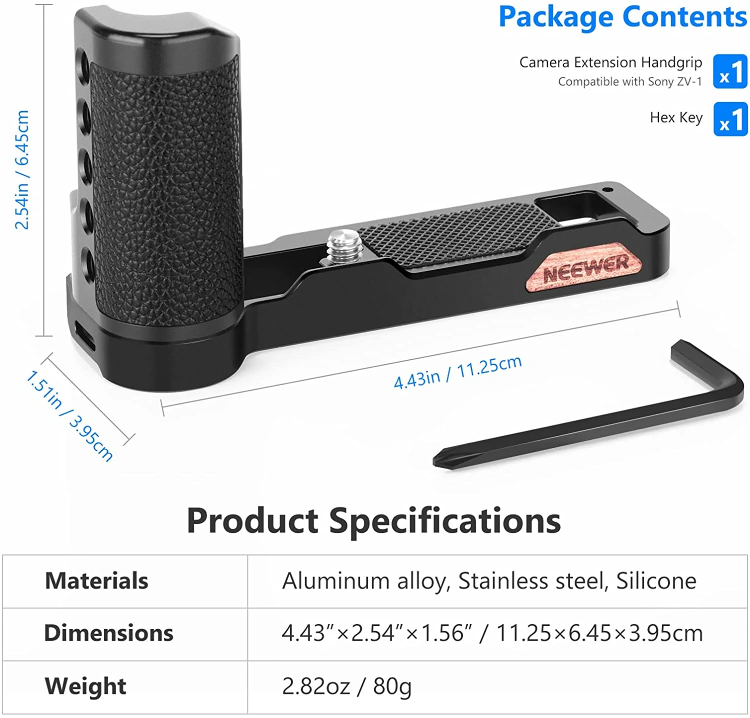 NEEWER VS106 Camera Handle Grip for Sony ZV1 - Image 7