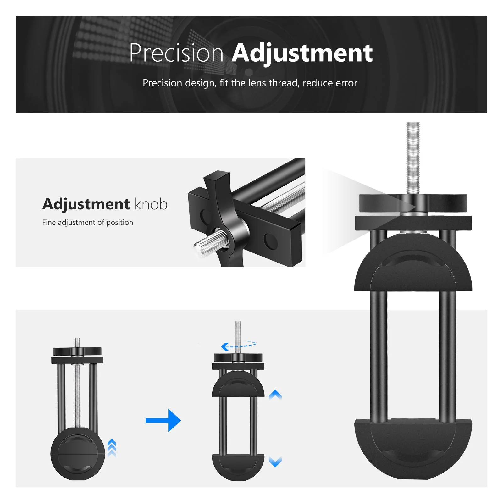 NEEWER Camera Lens Vise Repair Tool for Lens and Filter - Image 3
