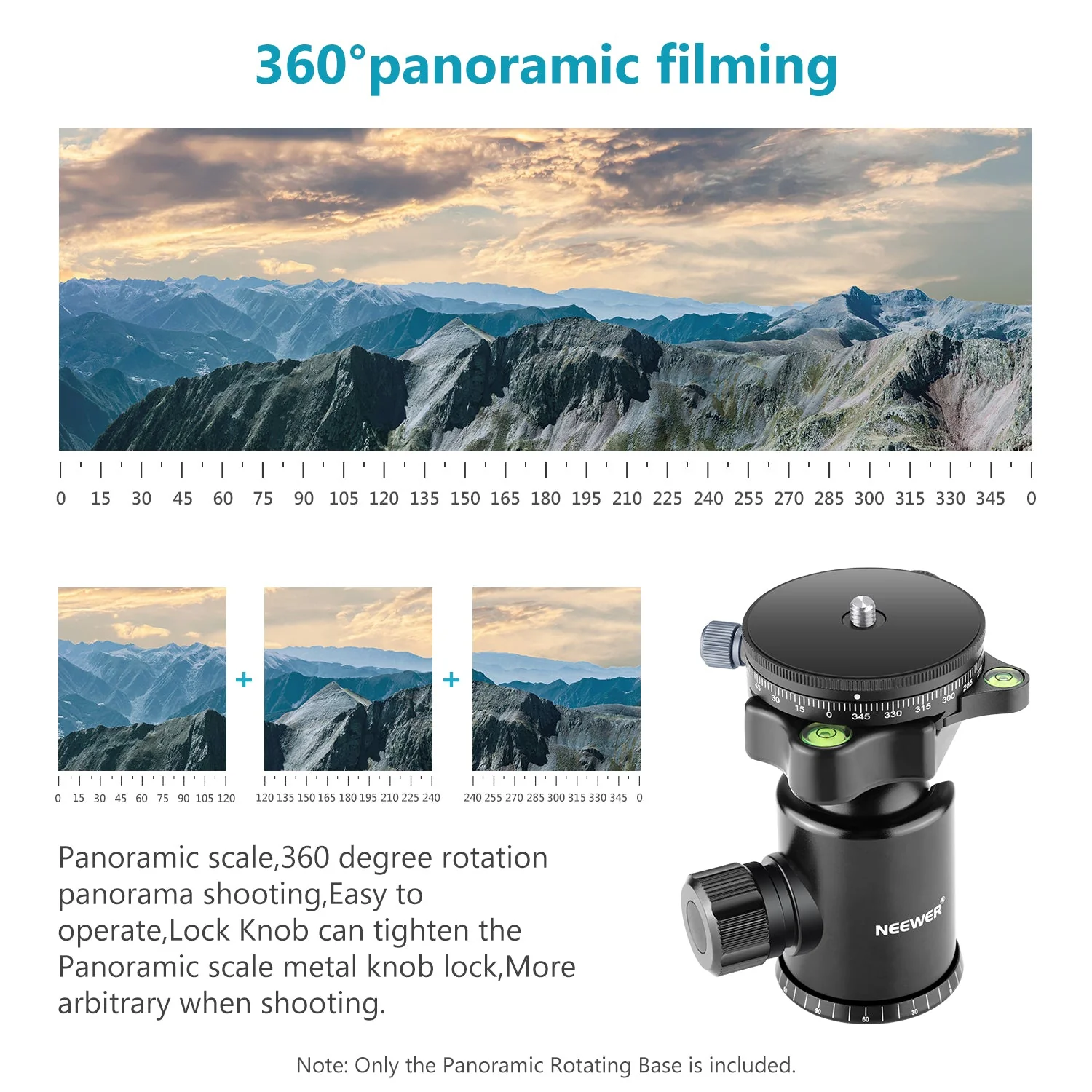 NEEWER Camera Panoramic Panning Base - Image 5