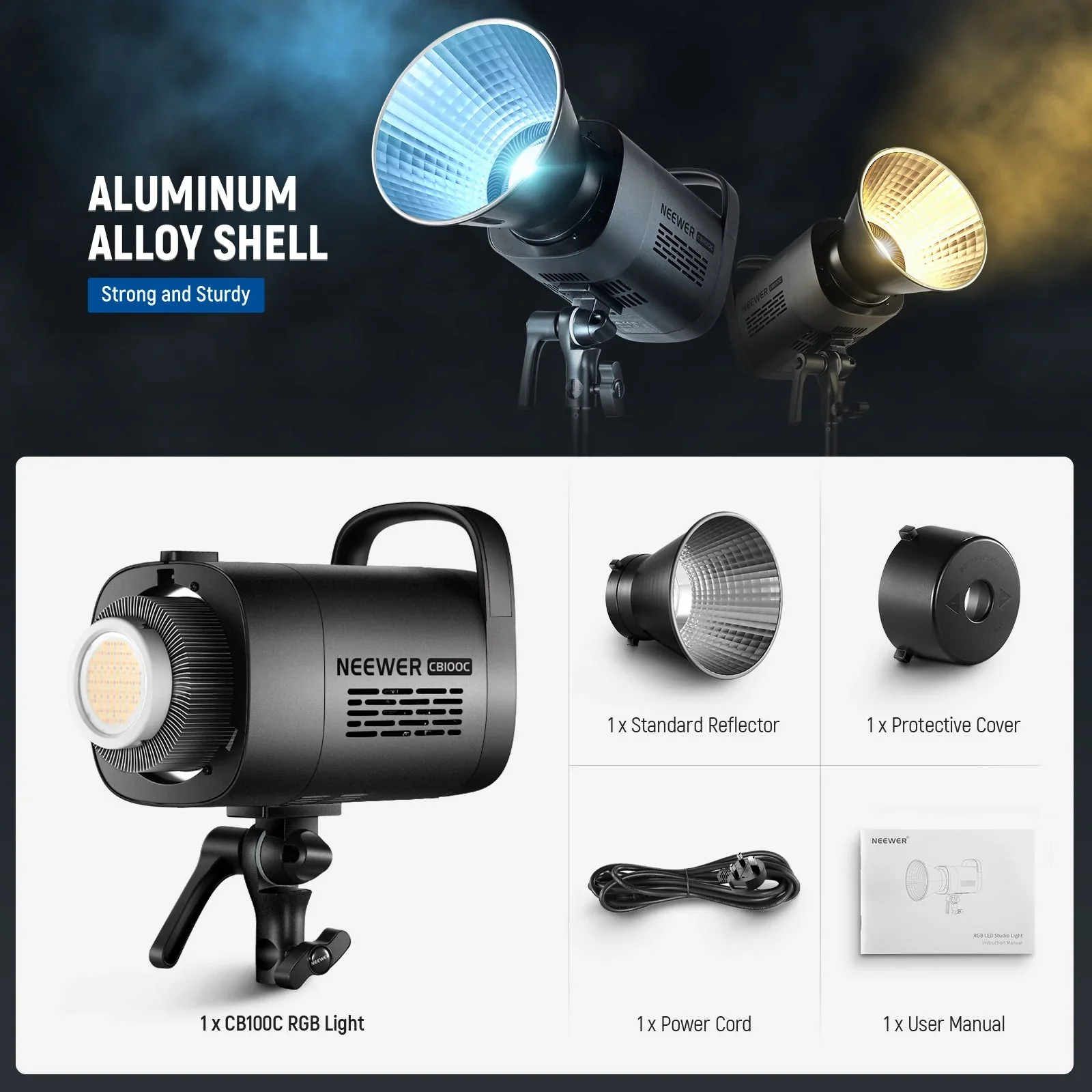NEEWER CB100C 130W RGB COB LED Video Light - Image 9