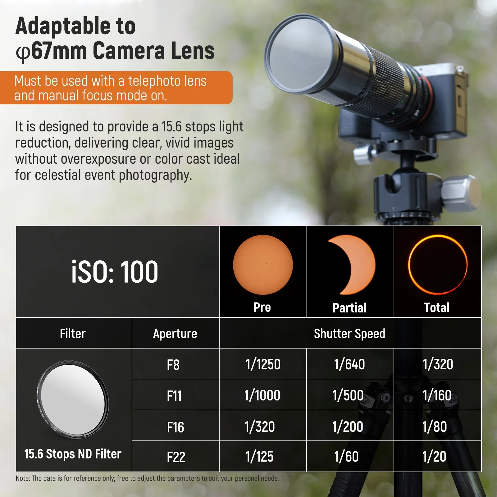 NEEWER FL-45 67mm 15.6 Stops ND Phone Filter Kit With Clip & Case - Image 6