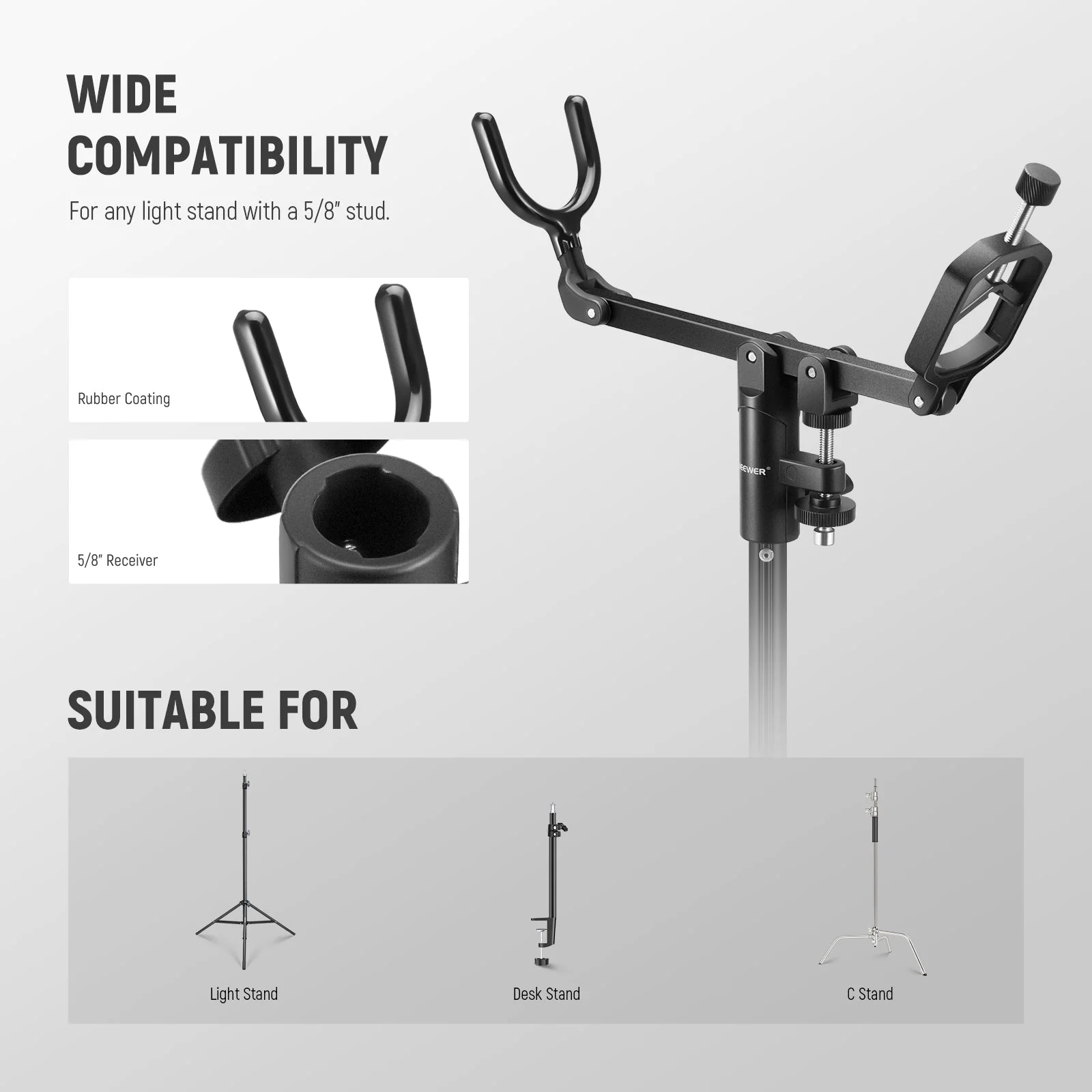 NEEWER CM-NA-2 Mic Boom Pole Support Holder - Image 3