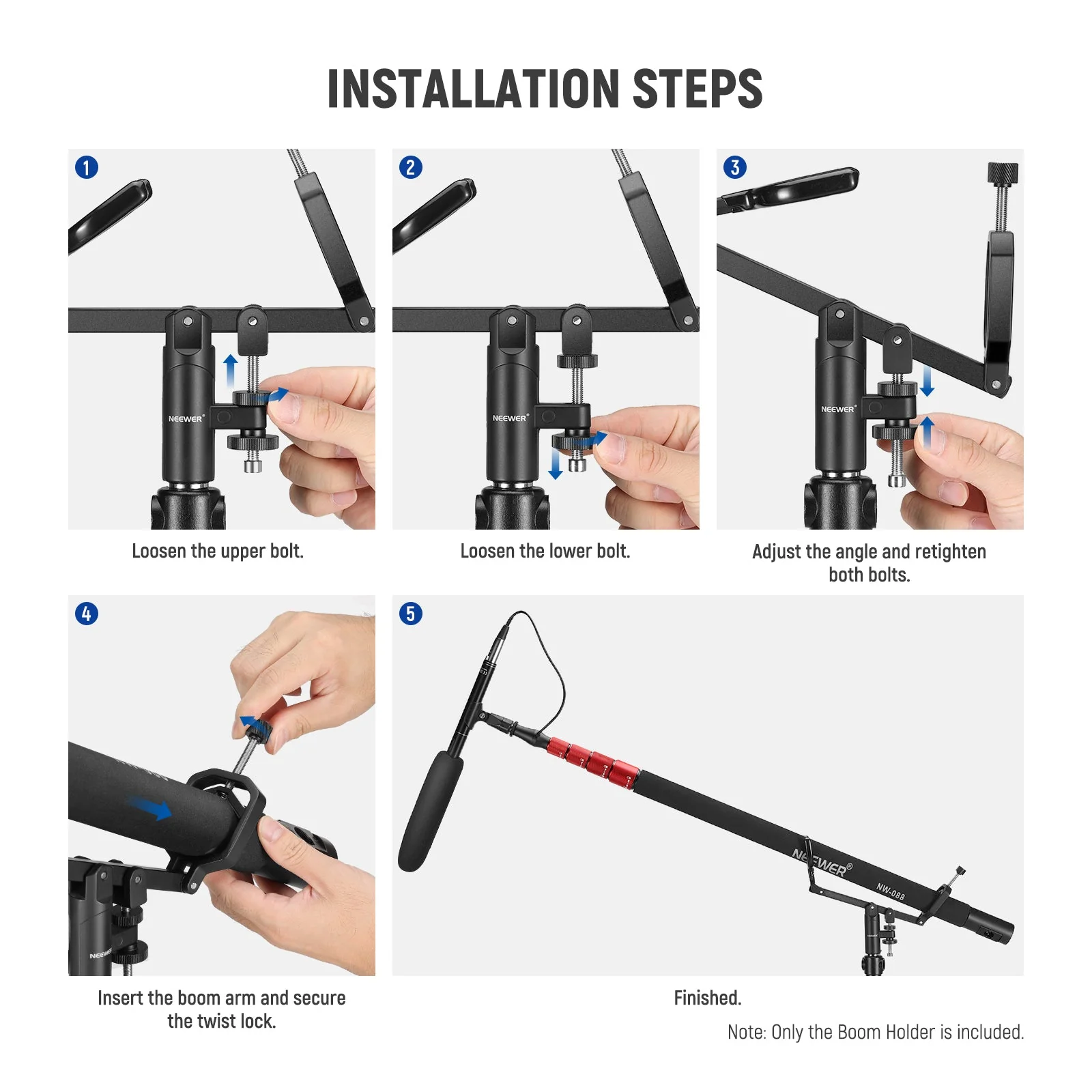 NEEWER CM-NA-2 Mic Boom Pole Support Holder - Image 6