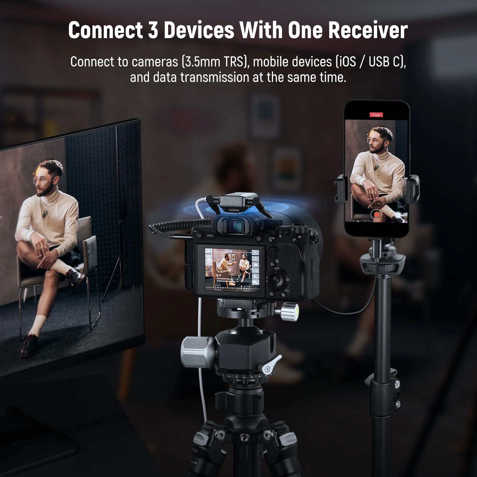NEEWER CM28 Wireless Lavalier Lapel Microphone - Image 12