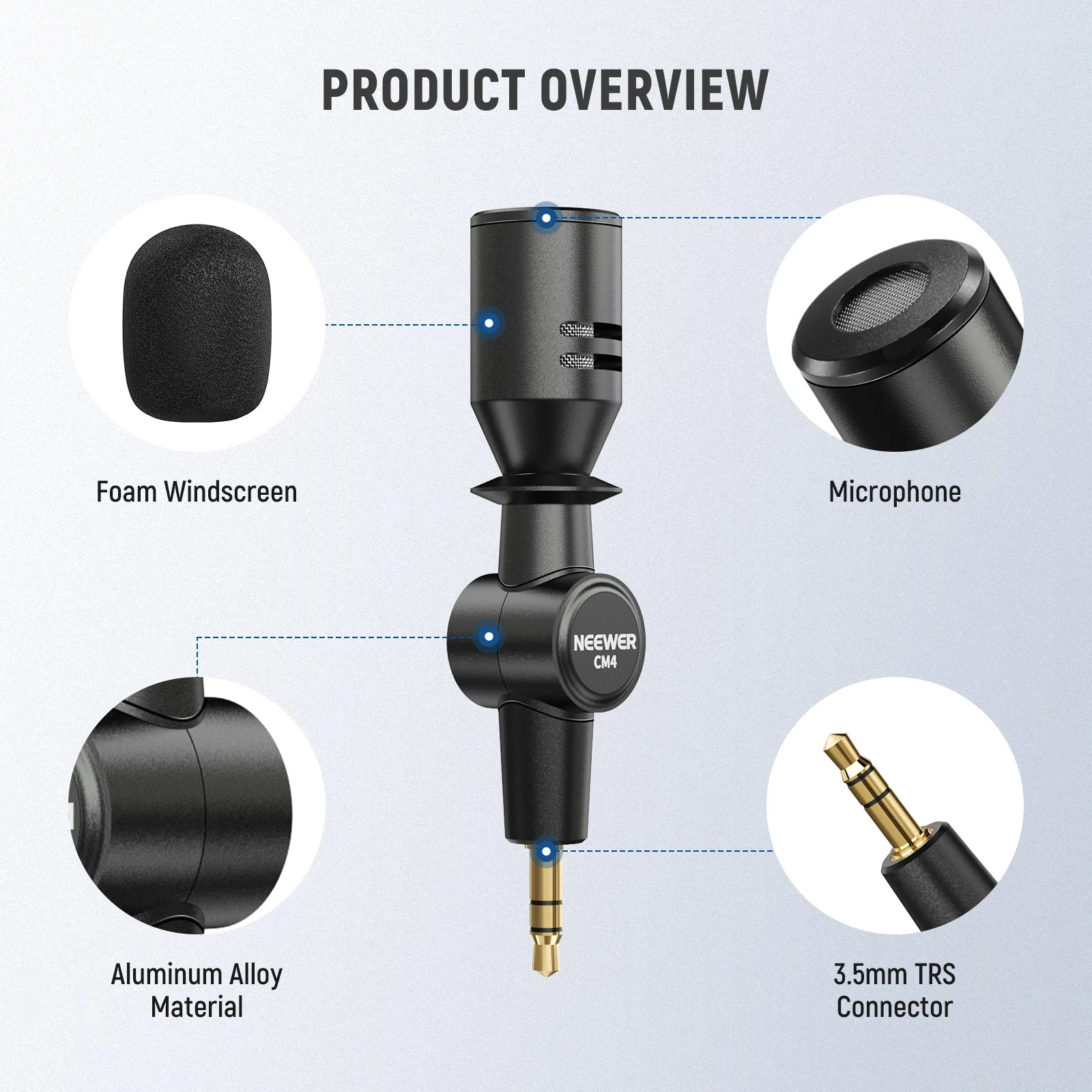 NEEWER CM4 3.5mm TRS Omnidirectional Mini Microphone - Image 7