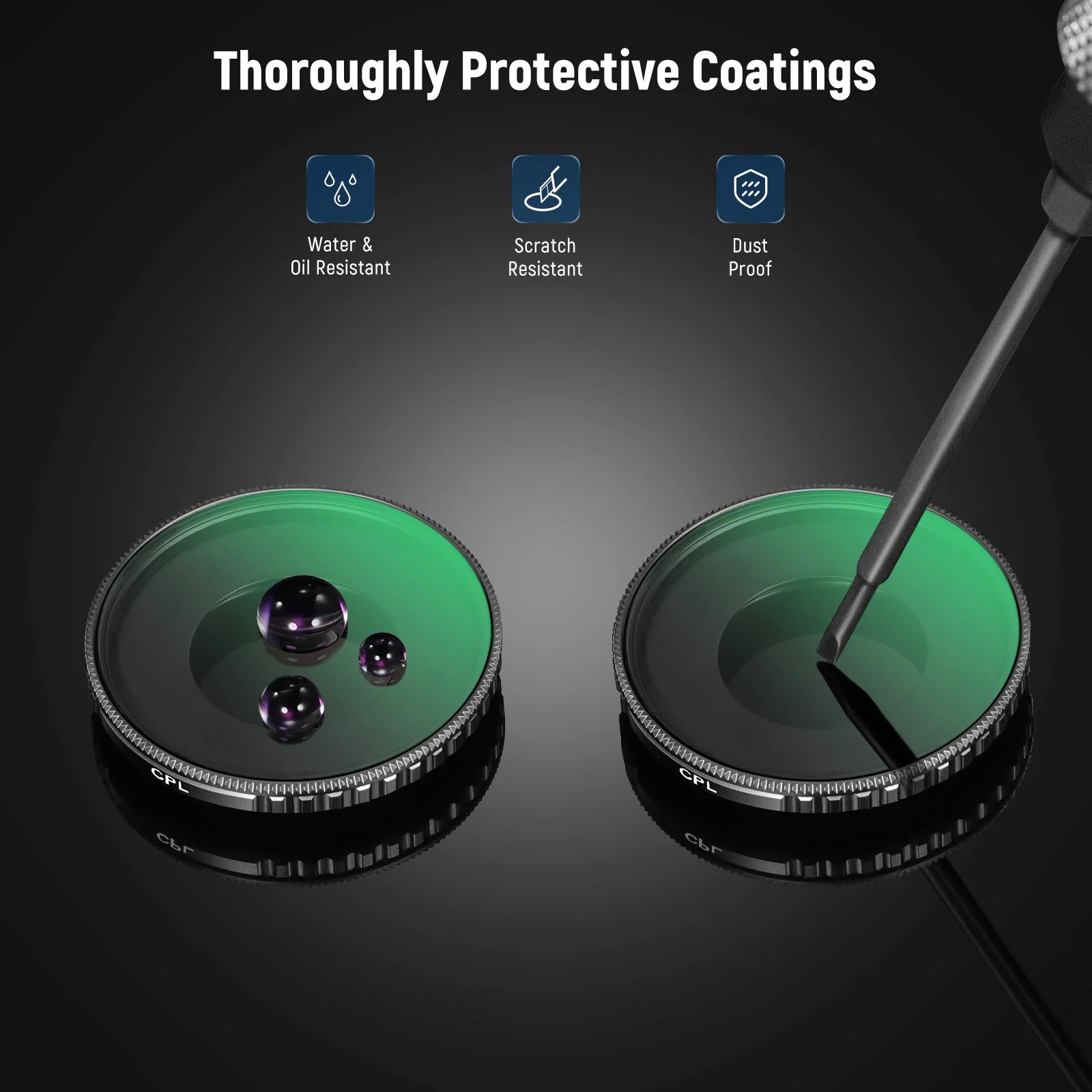 NEEWER CPL/Black Diffusion Filter For DJI Osmo Action 5 Pro/4 - Image 5