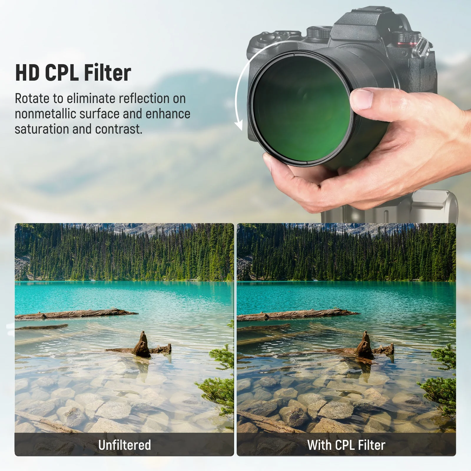 NEEWER CPL Filter with Lens Cap - Image 3